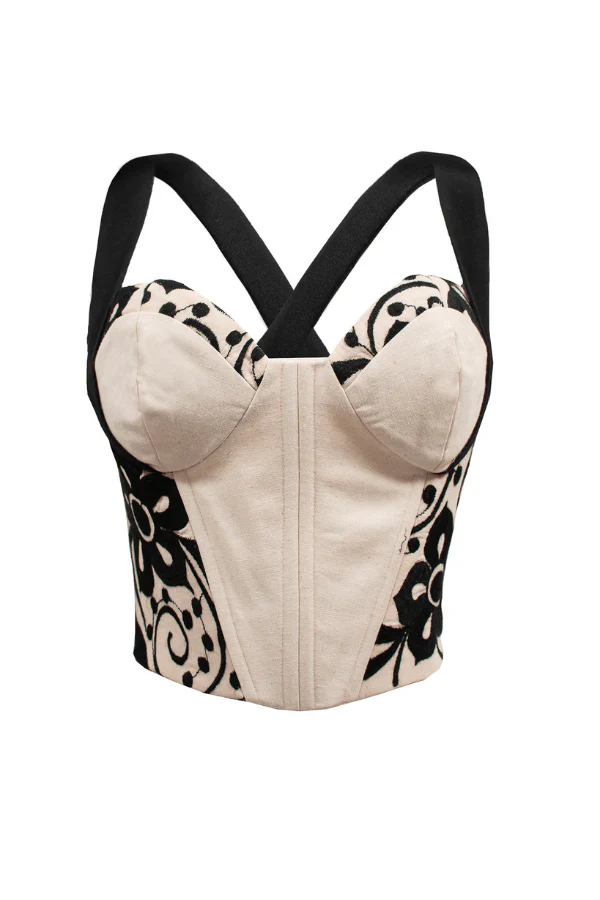 Flores Embroidered Bustier - Image 4