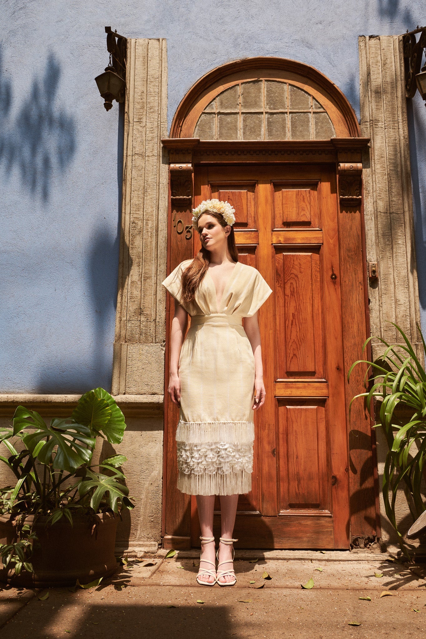 Ivory Flower Crown - Image 3