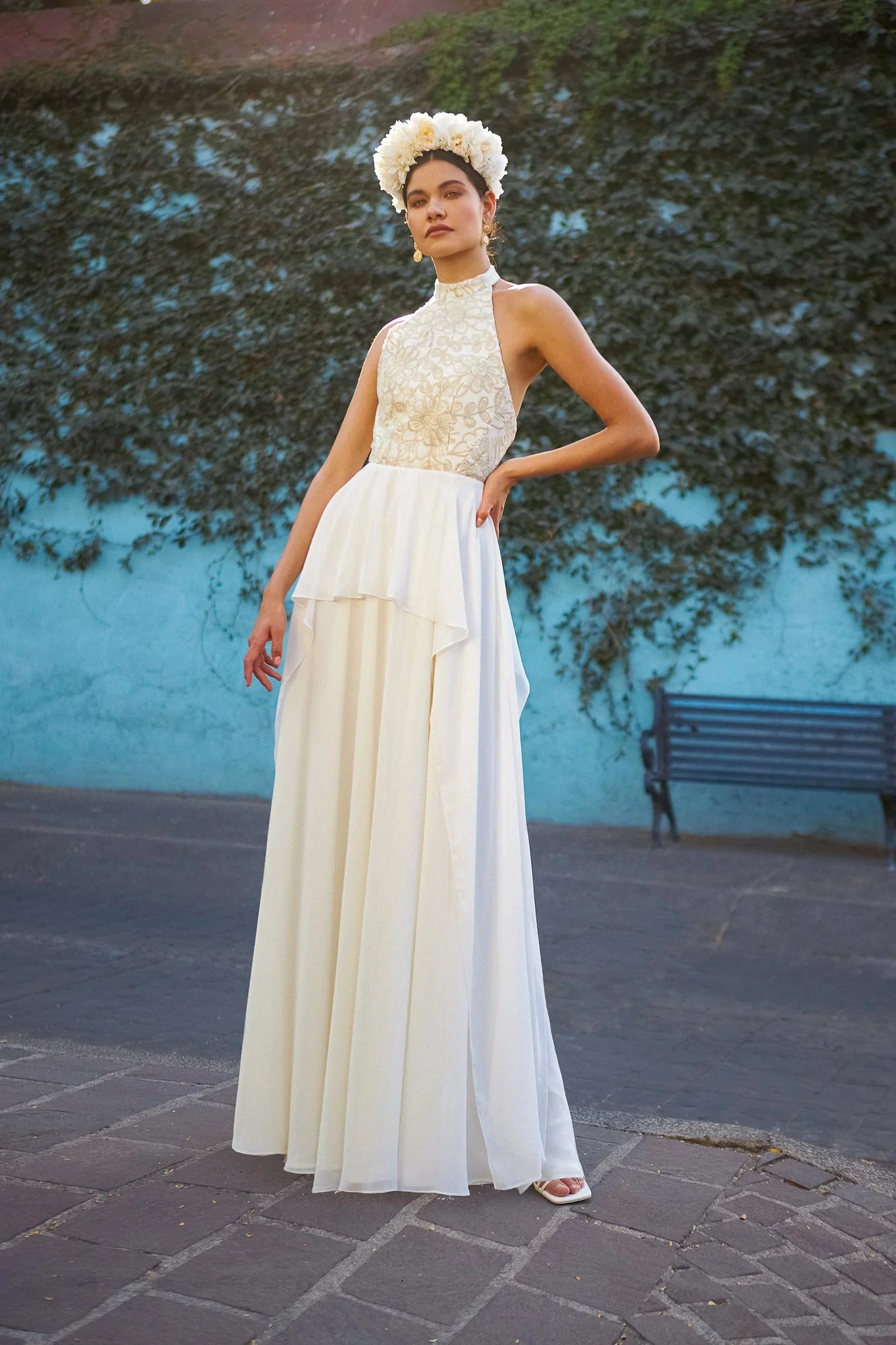 Ivory Flower Crown - Image 4