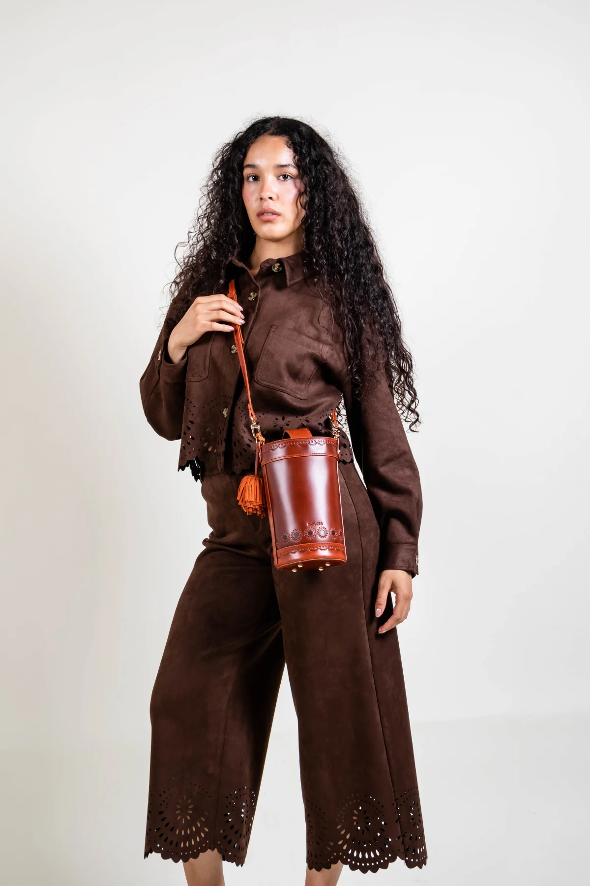 La Maceta Crossbody - Rust - Image 6