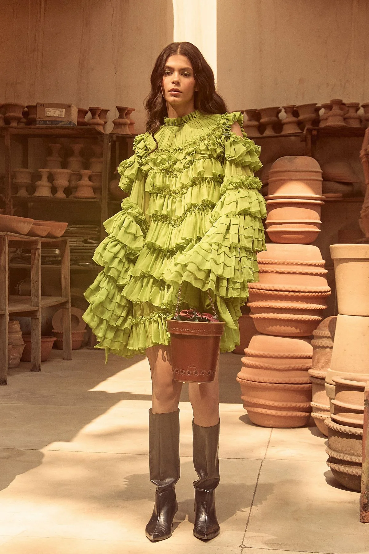La Maceta Crossbody - Tobacco - Image 3