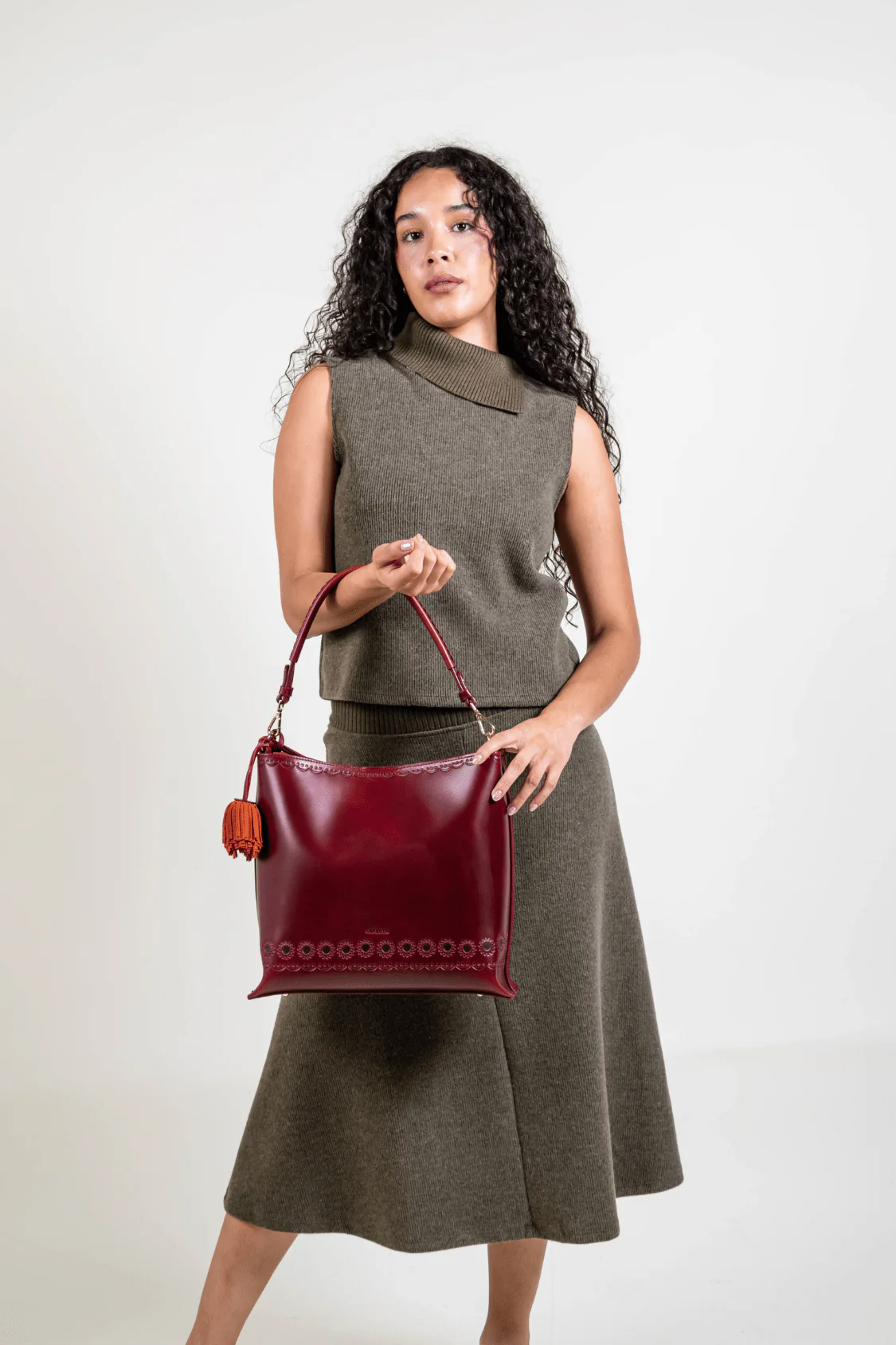 La Maceta Handbag - Red - Image 10
