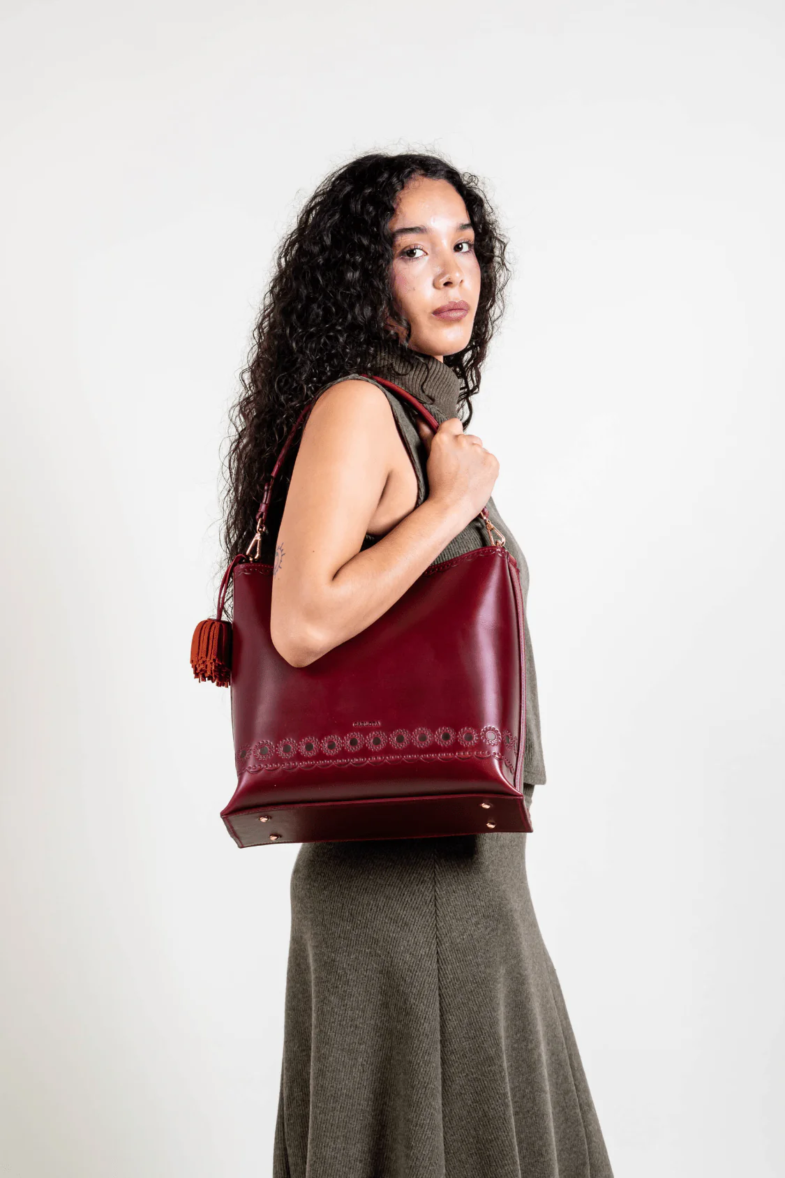La Maceta Handbag - Red - Image 7