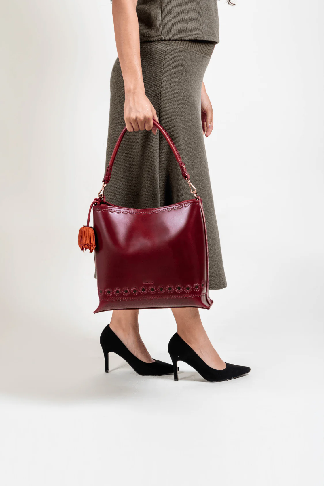 La Maceta Handbag - Red - Image 9