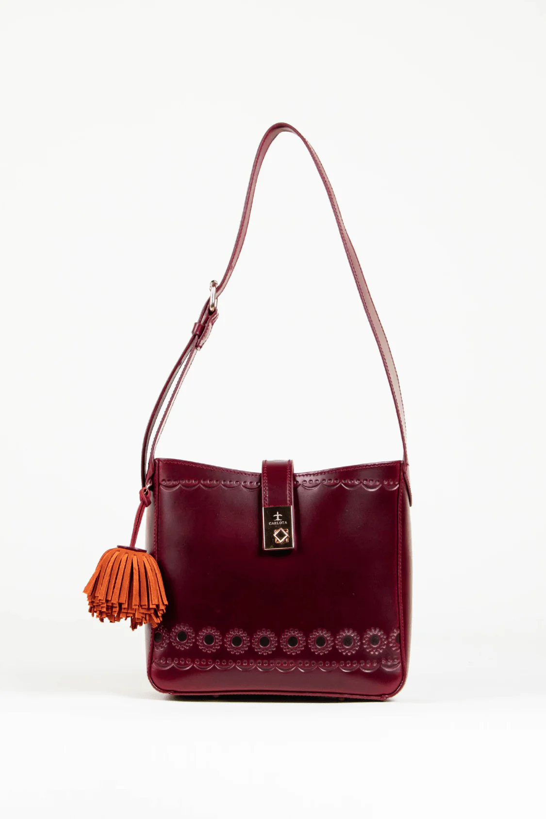 La Maceta Shoulder Bag - Red - Image 3