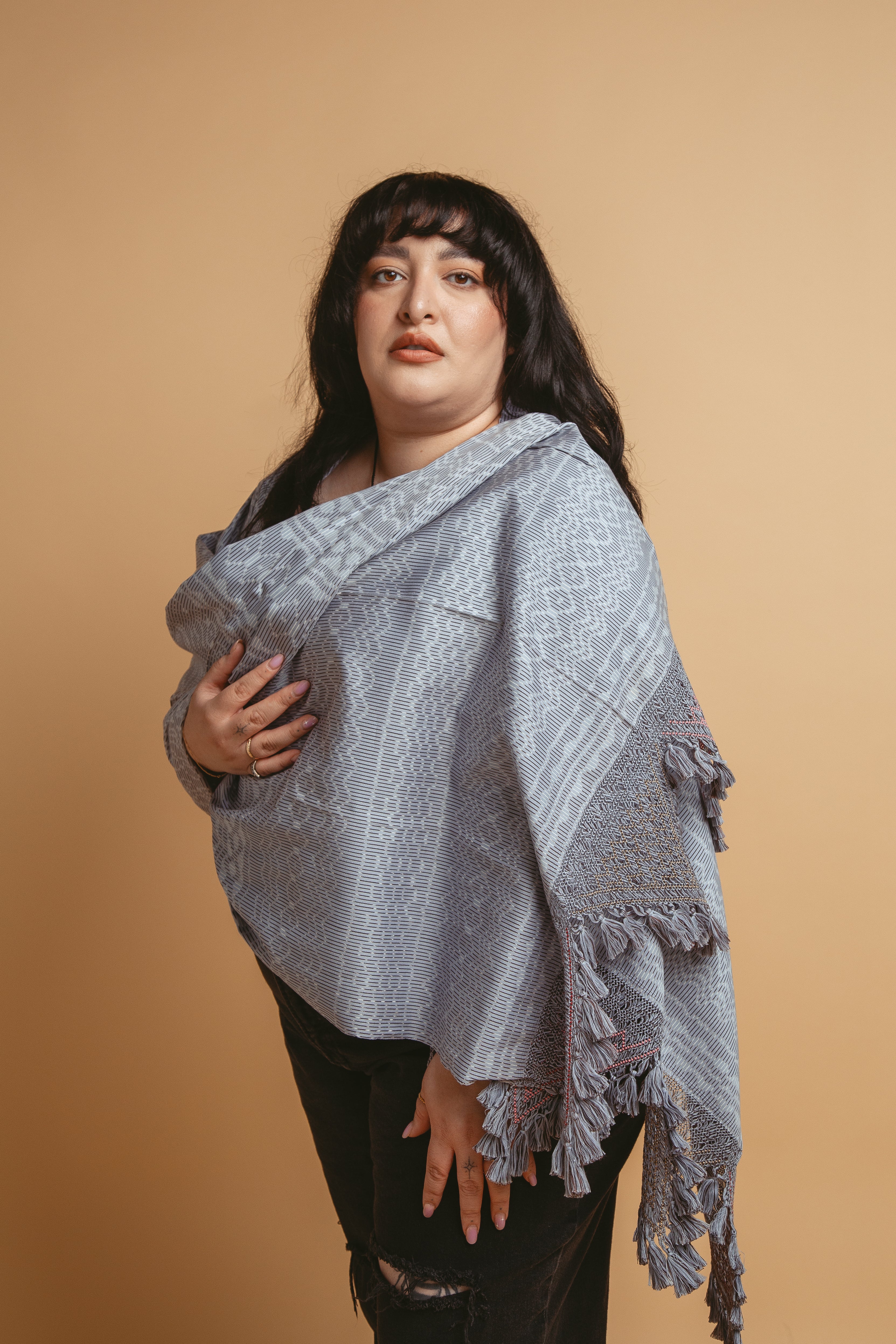 Large Beaded Rebozo - Arcoíris - Image 5