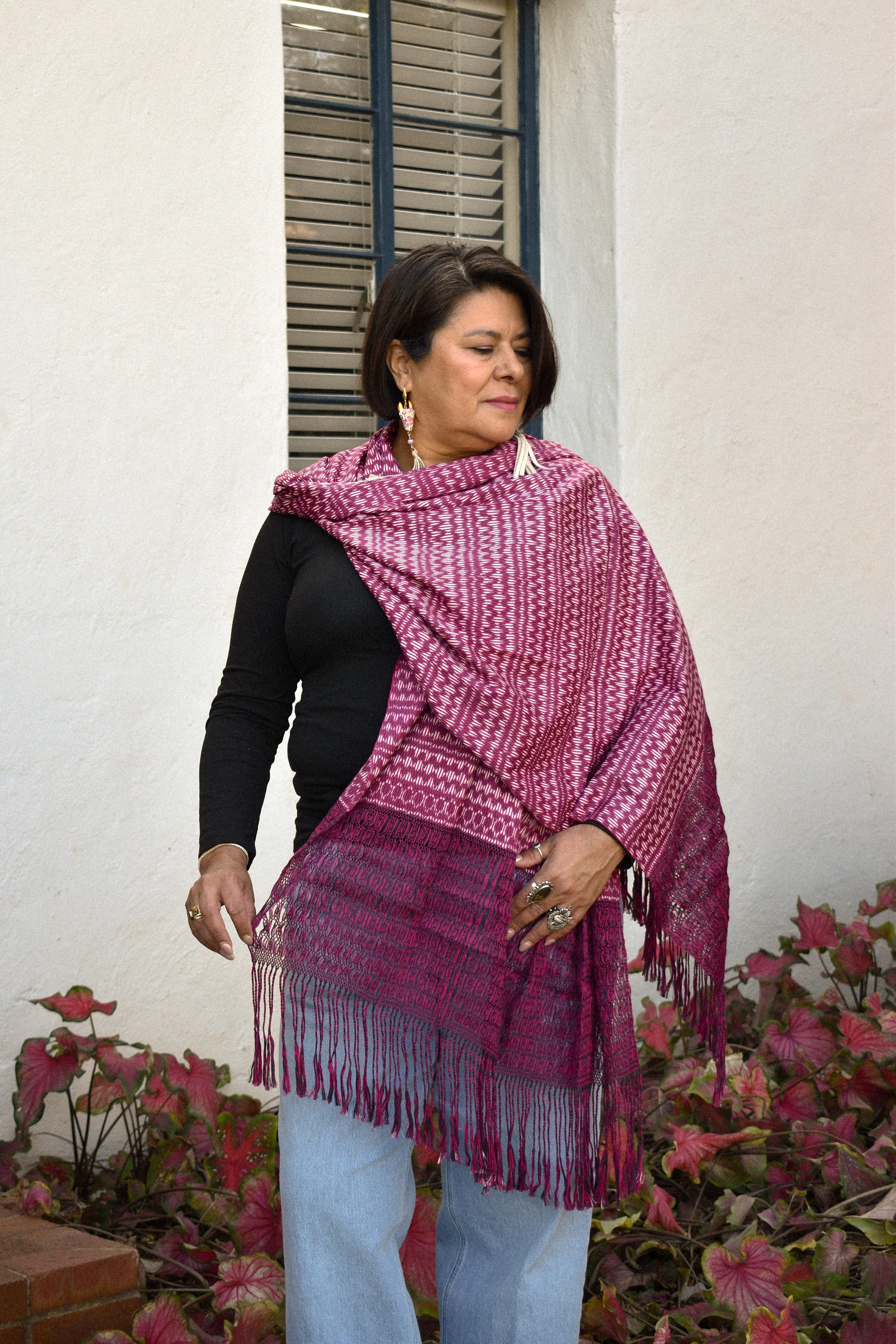 Large Rebozo - Cereza - Image 2