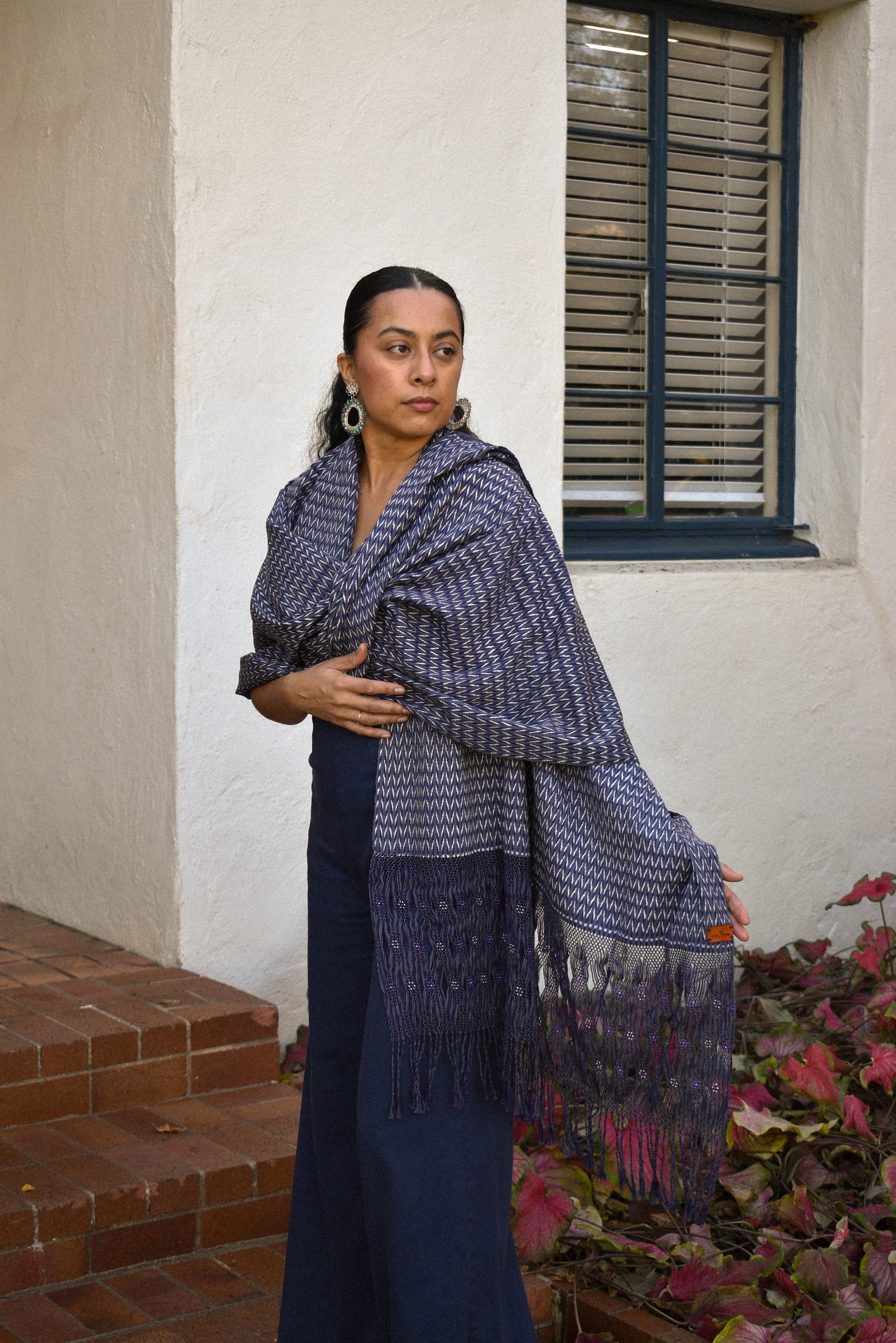 Large Rebozo - Grey - Image 2