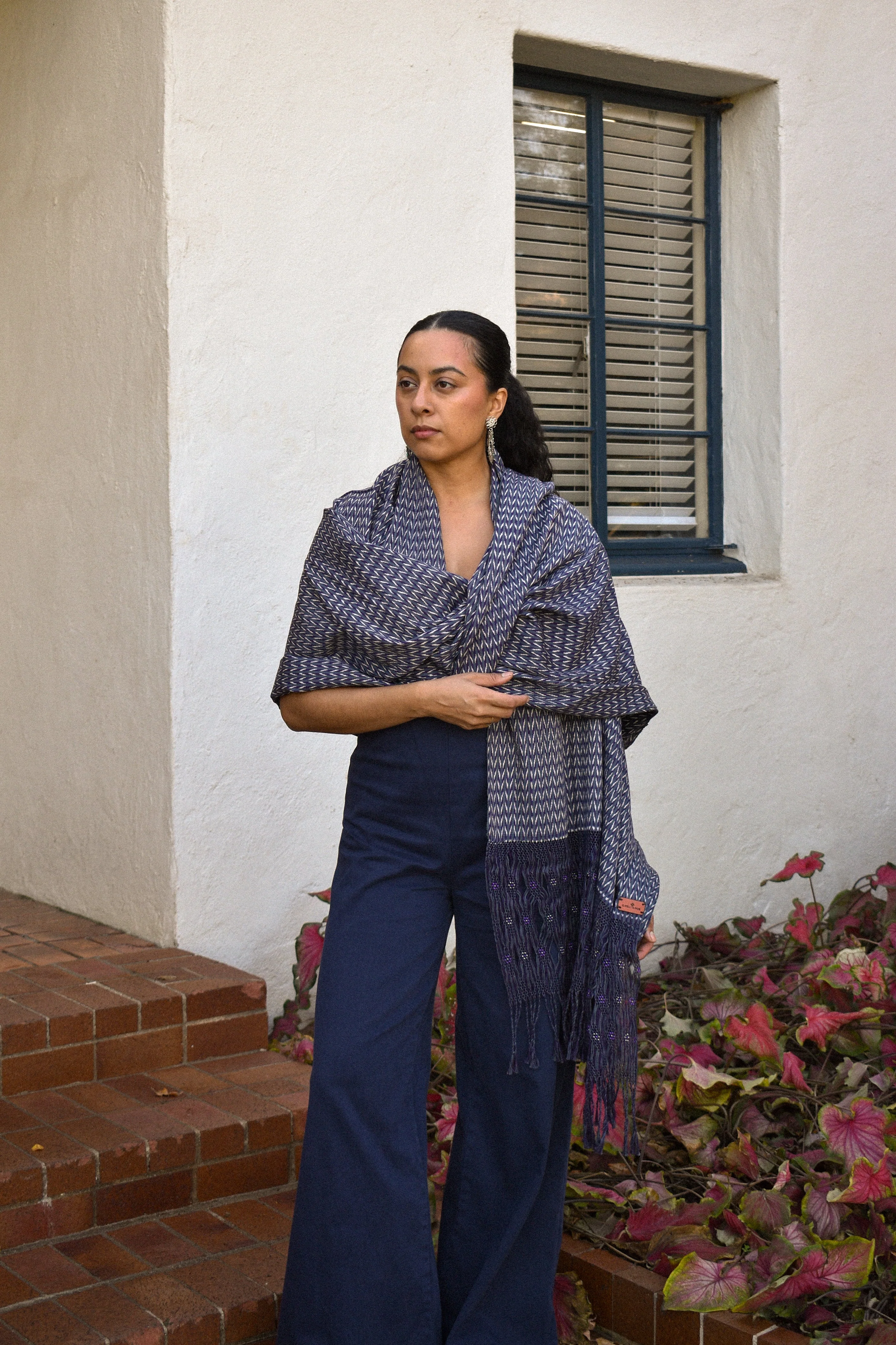 Large Rebozo - Grey - Image 3