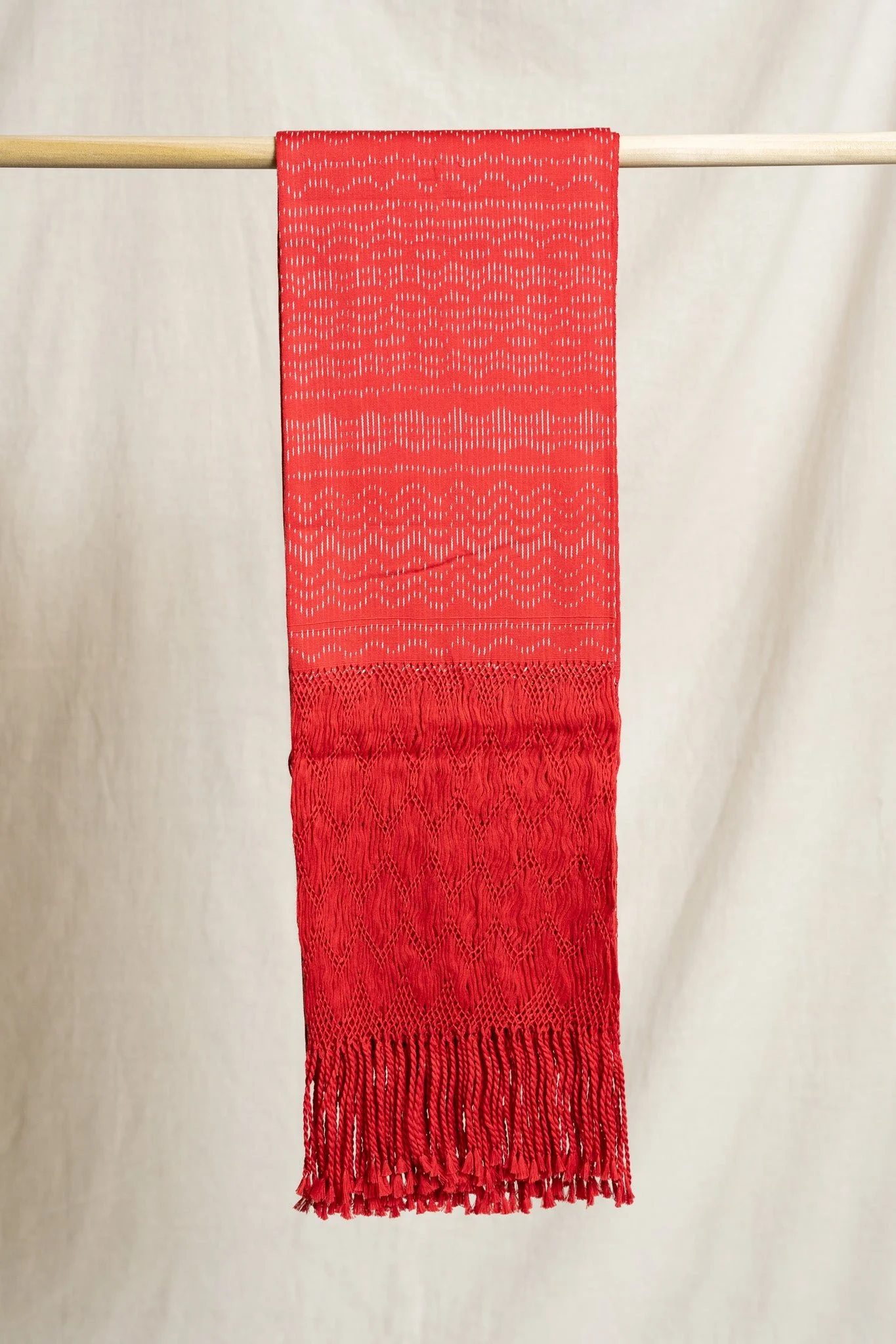 Large Rebozo - Red - Image 3