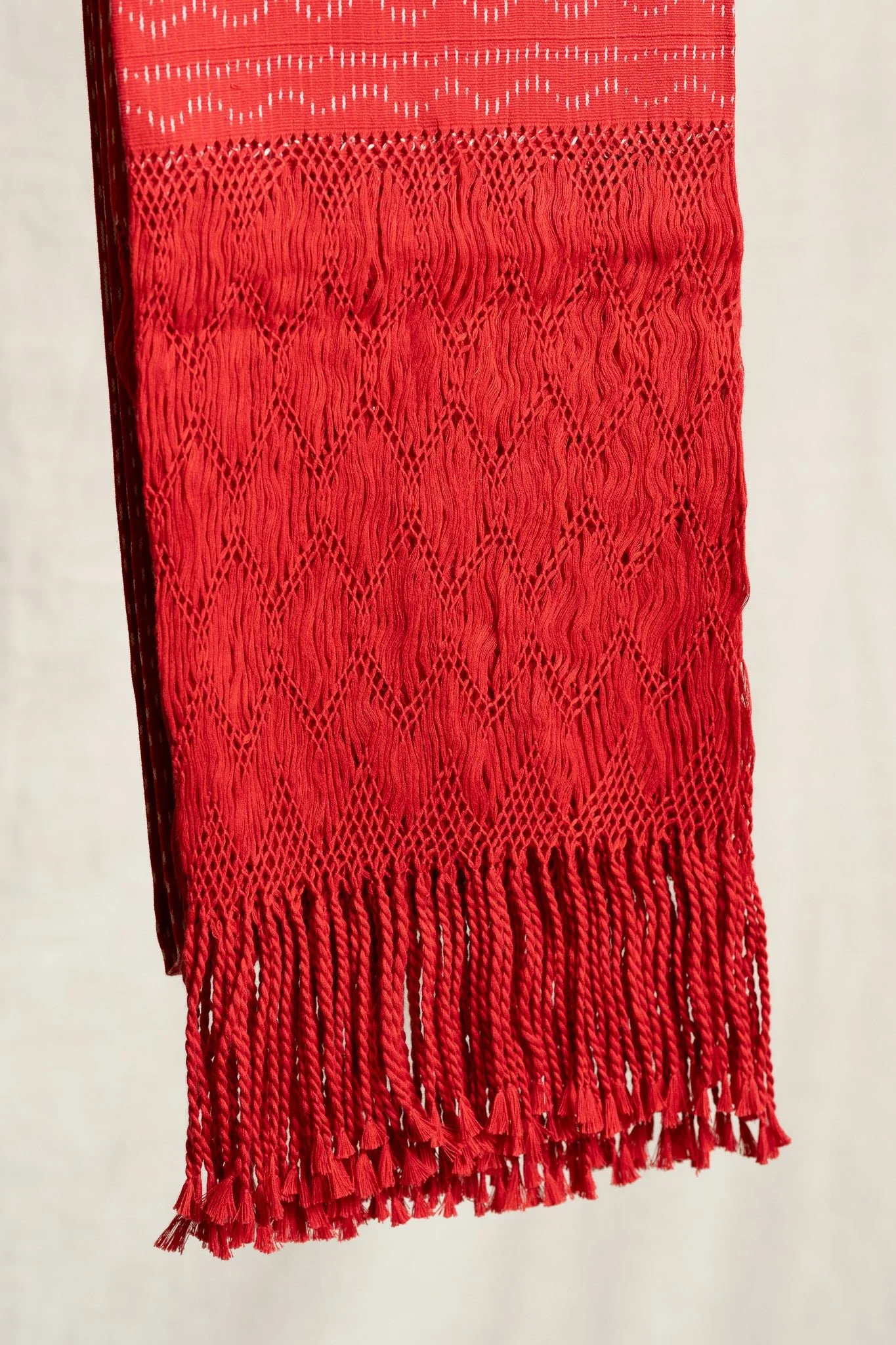 Large Rebozo - Red - Image 4