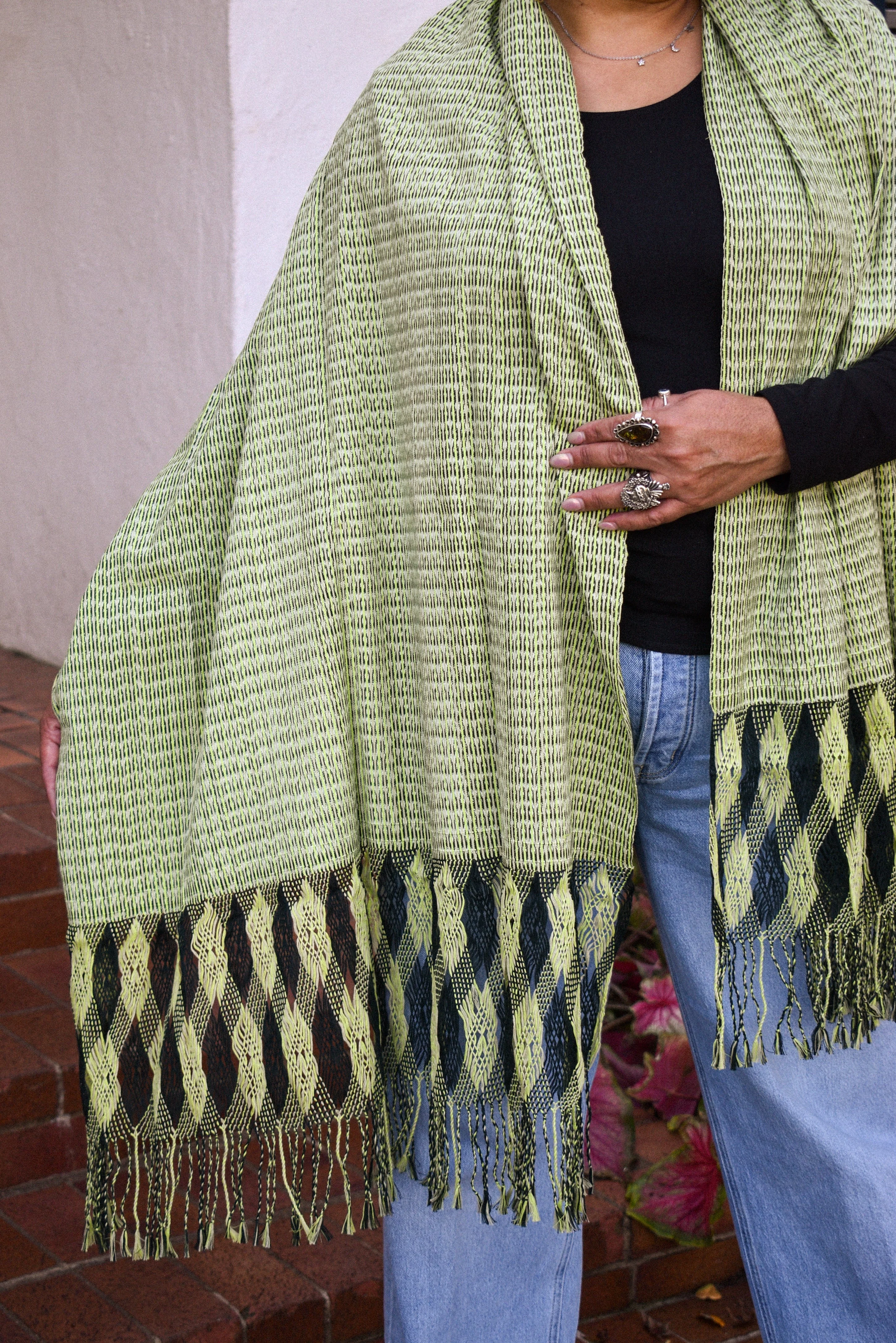 Large Rebozo - Verde - Image 2