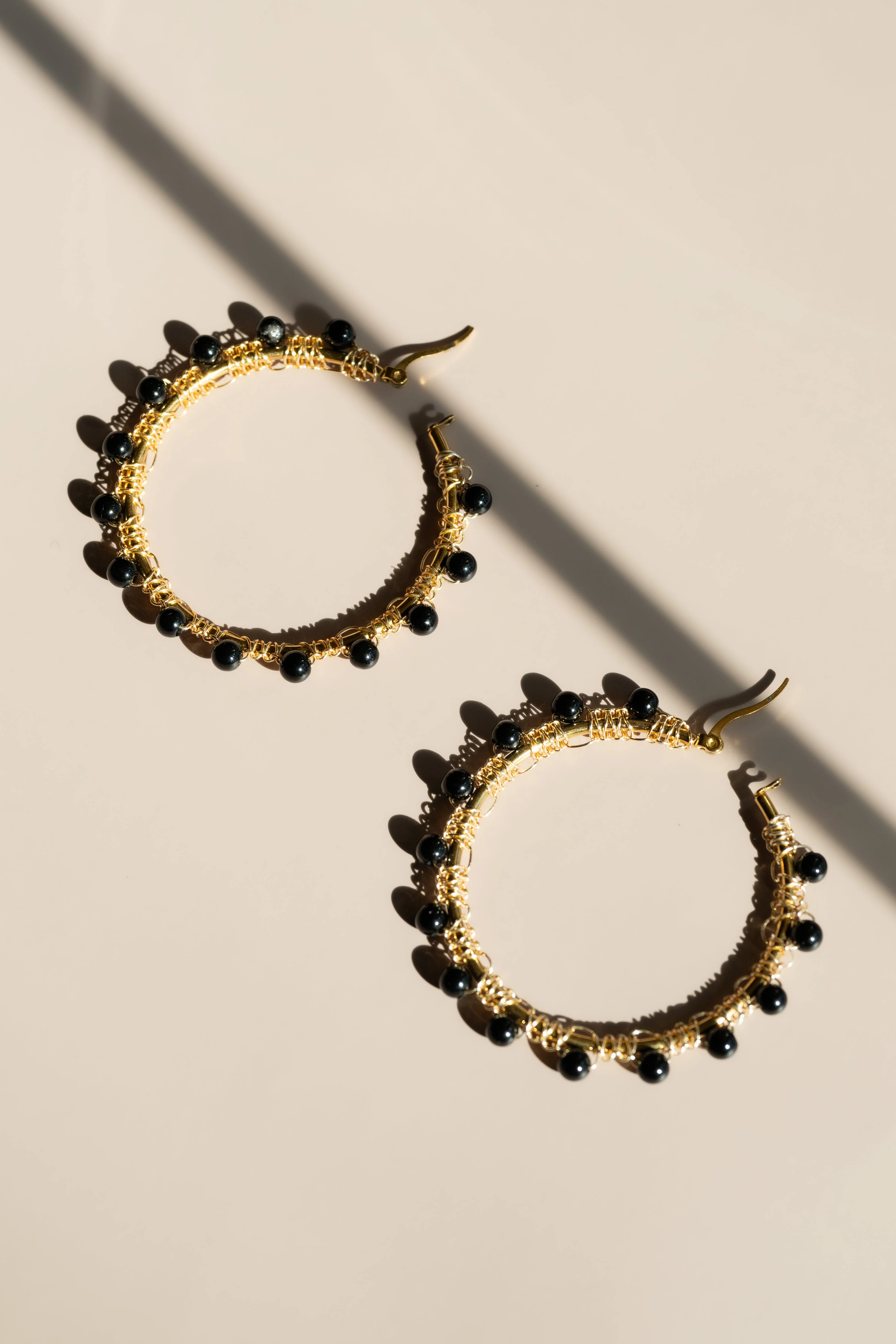 Raven Hoop Earrings - Image 3