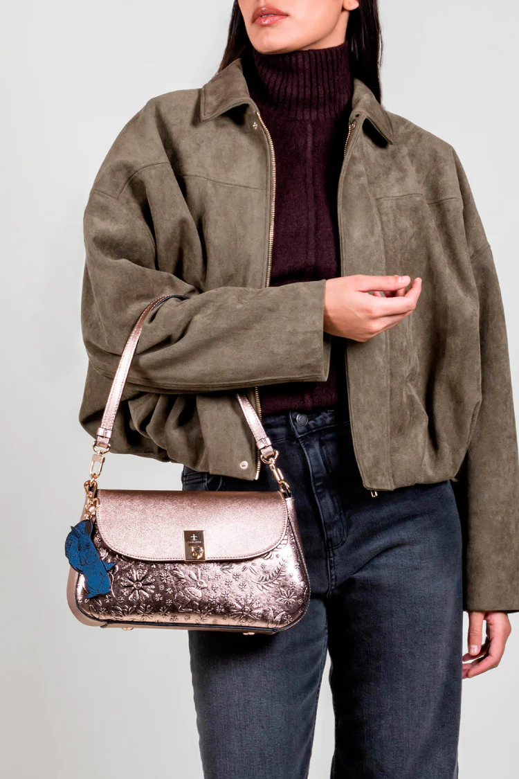 Liebre Baguette Bag - Rose Gold - Image 5