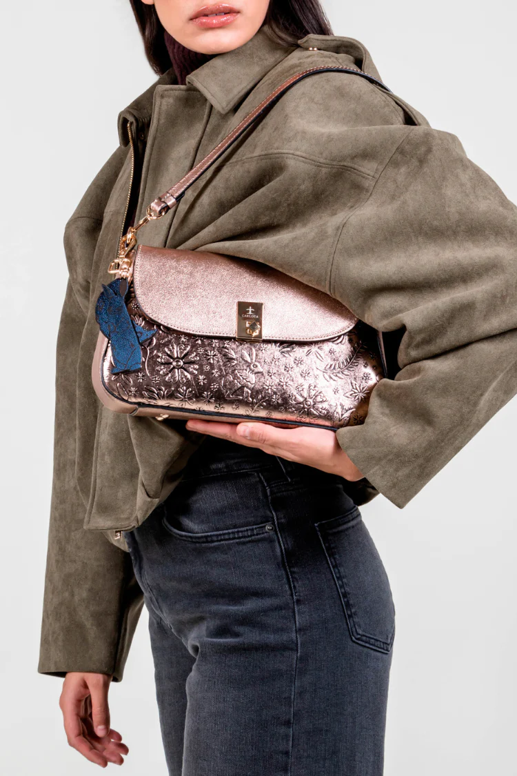 Liebre Baguette Bag - Rose Gold - Image 7