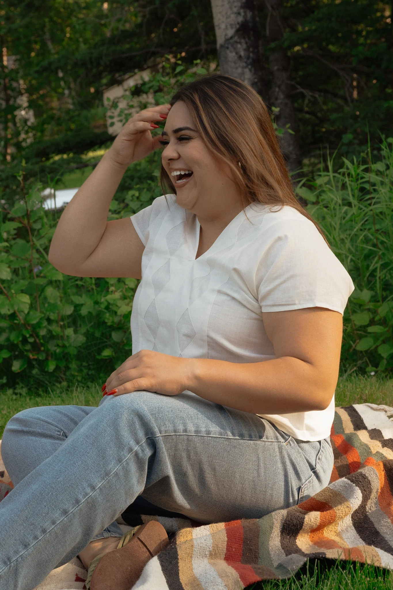 Linen Crop Huipil Betaza - White - Image 6