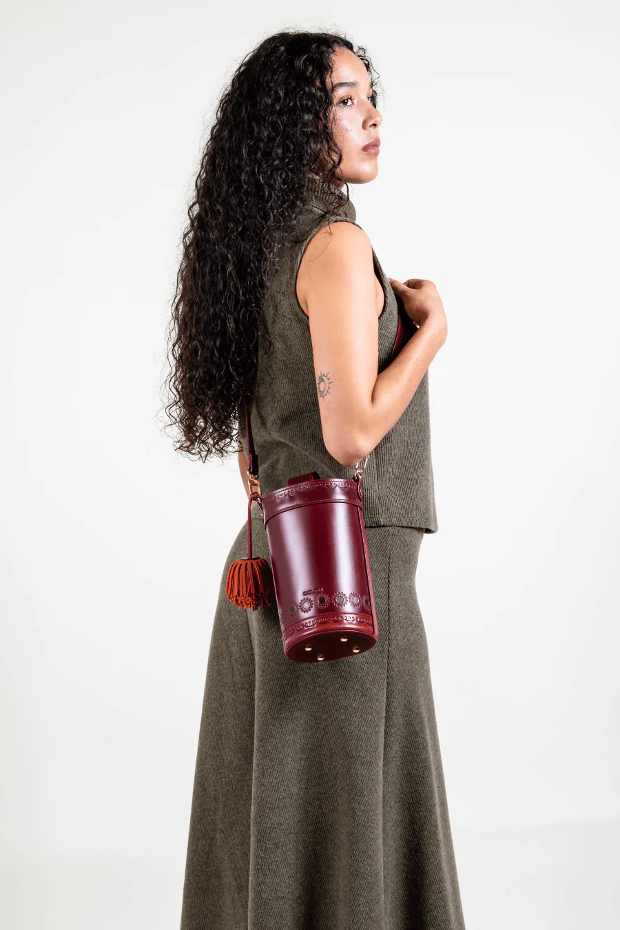 La Maceta Crossbody - Red - Image 7