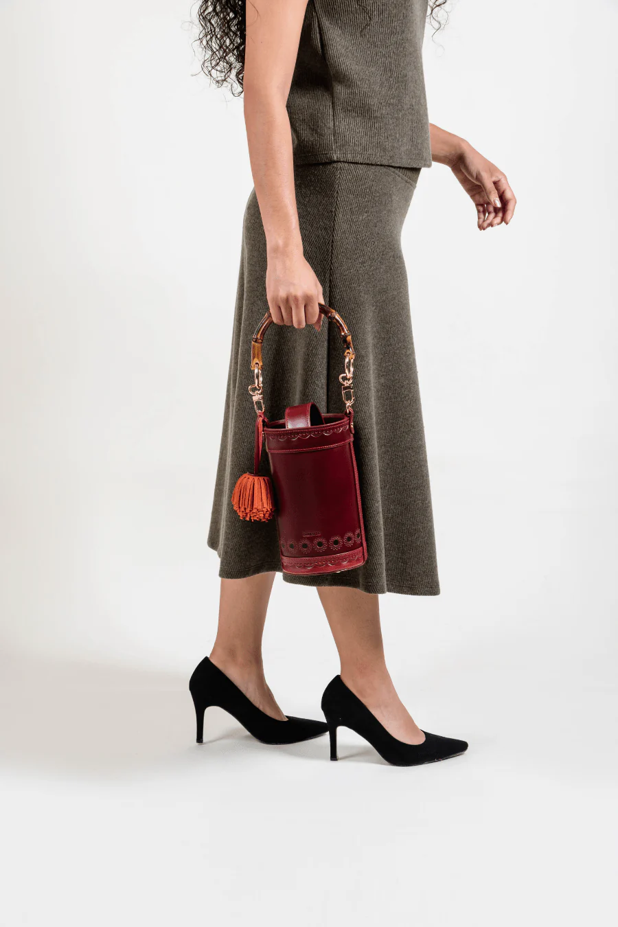 La Maceta Crossbody - Red - Image 8