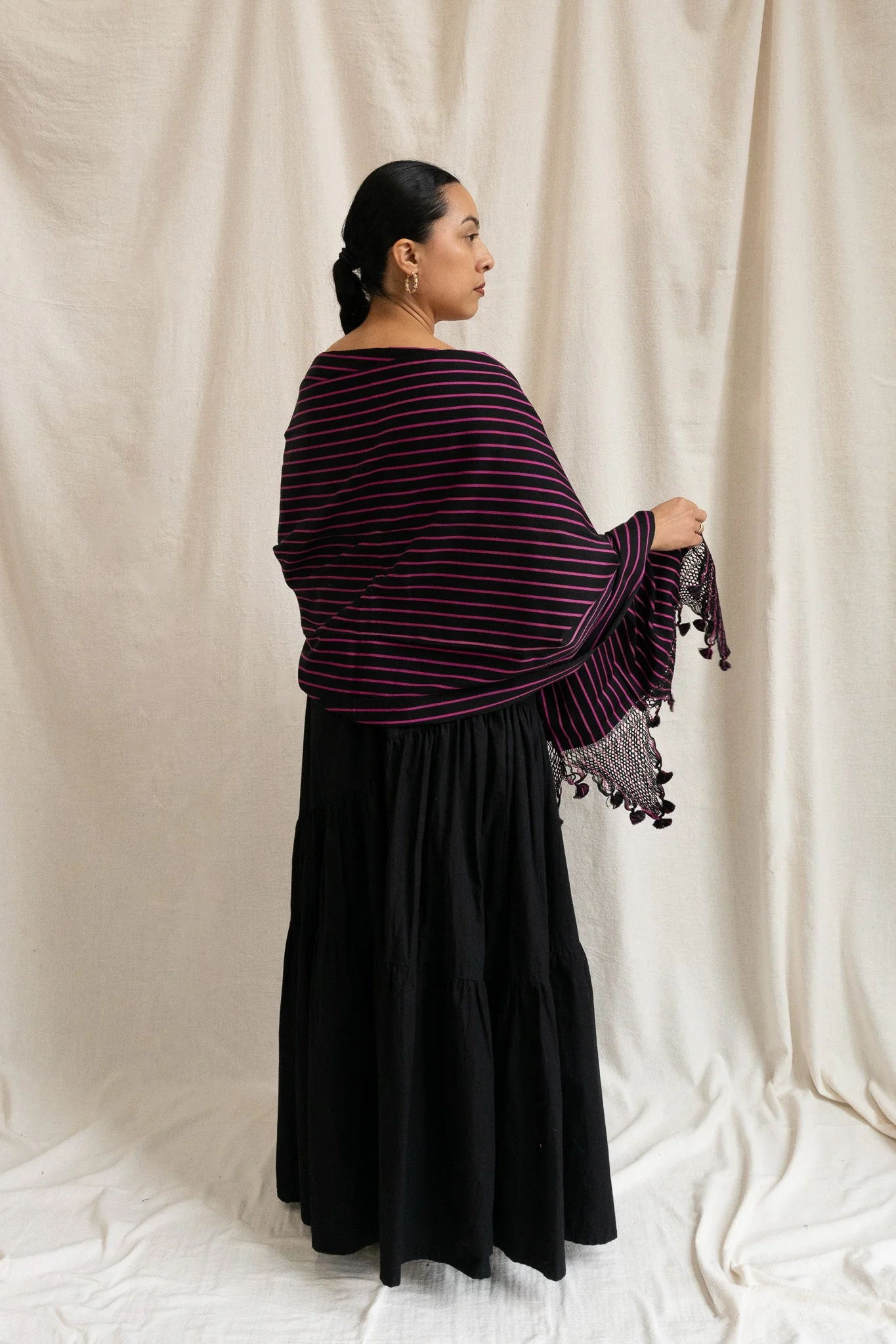 Medium Rebozo - Black - Image 2