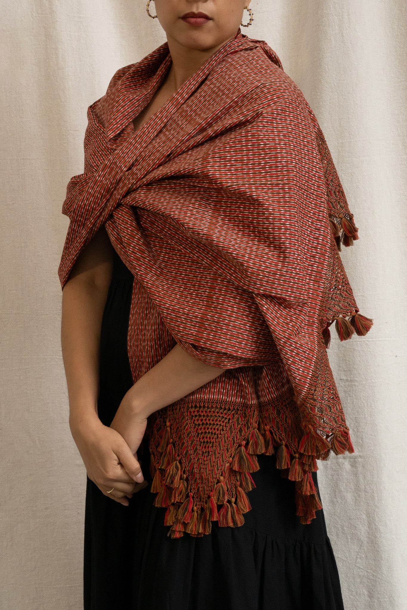 Medium Rebozo - Rust - Image 4