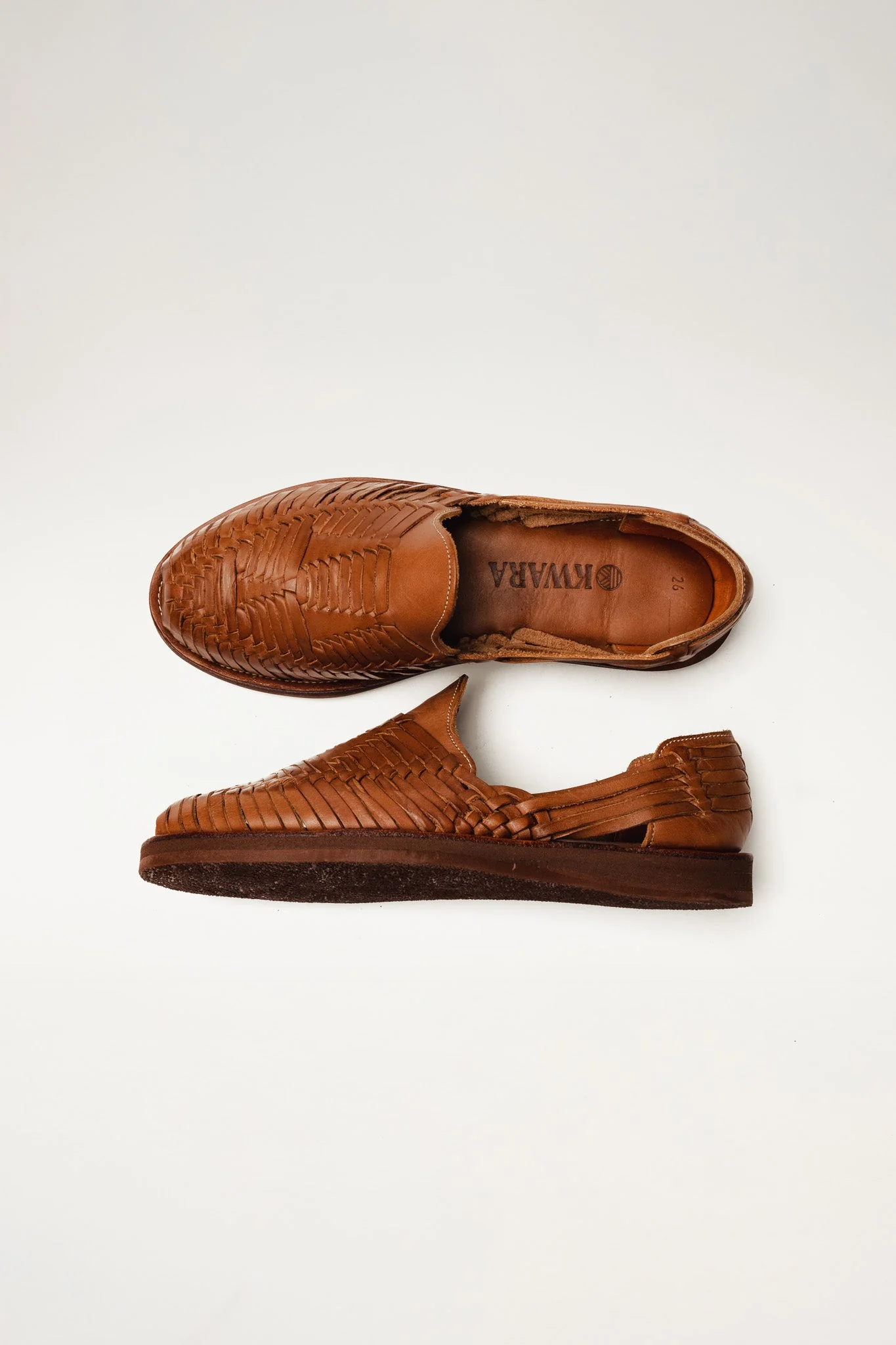Men's T’erhántani Leather Huaraches - Tan - Image 4
