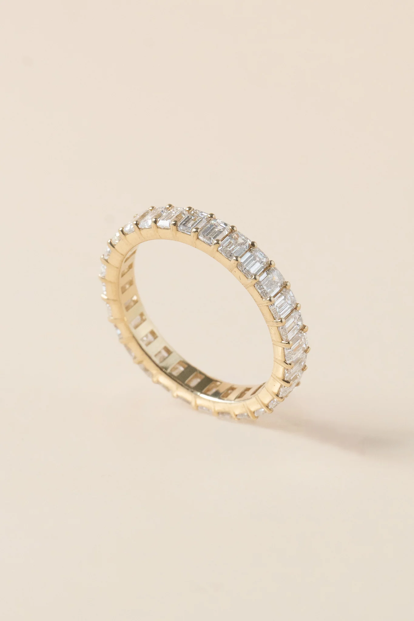 Mini Emerald Cut Diamond Eternity Band - Image 2