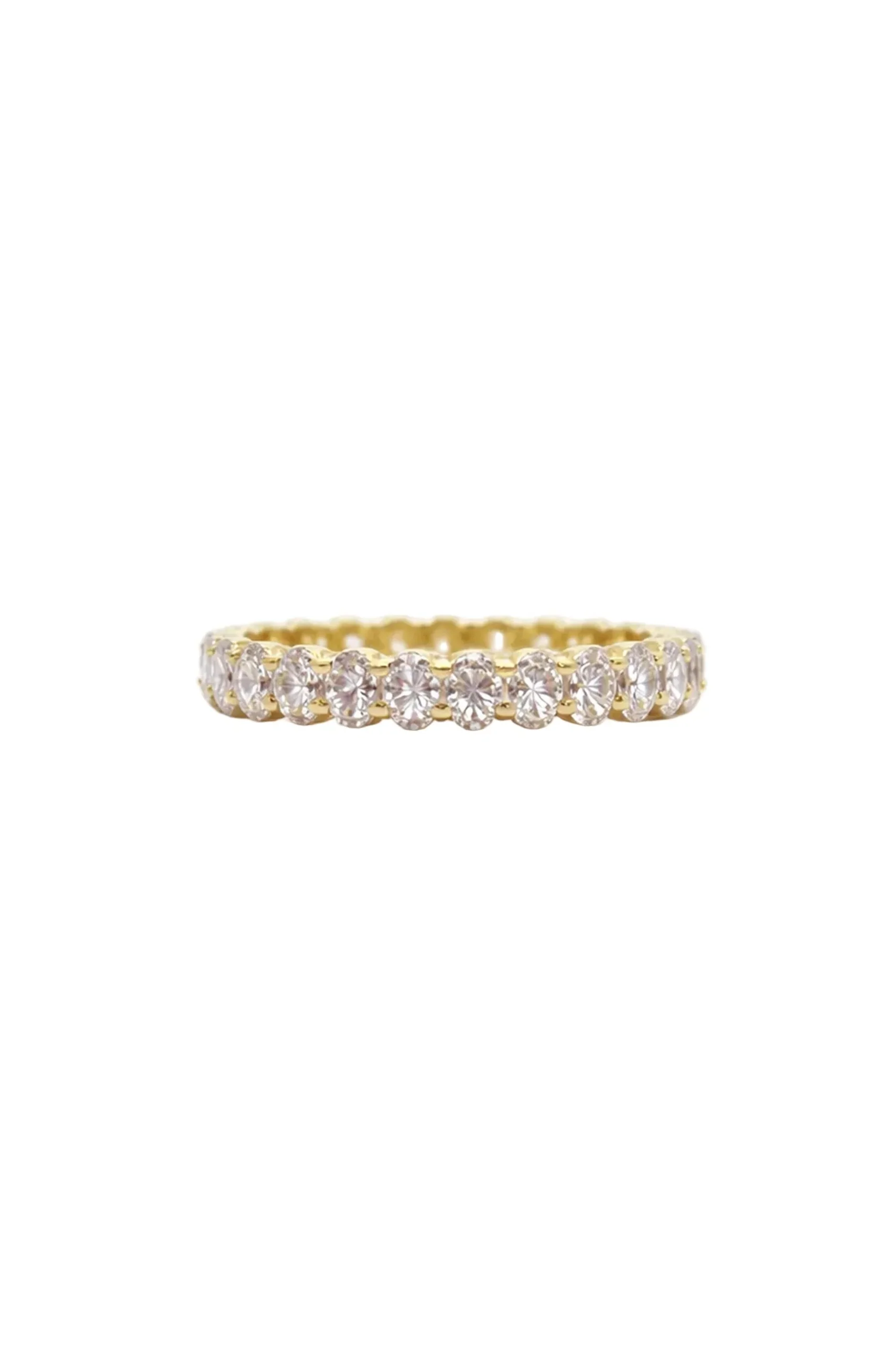 Mini Oval Diamond Eternity Band - Image 2