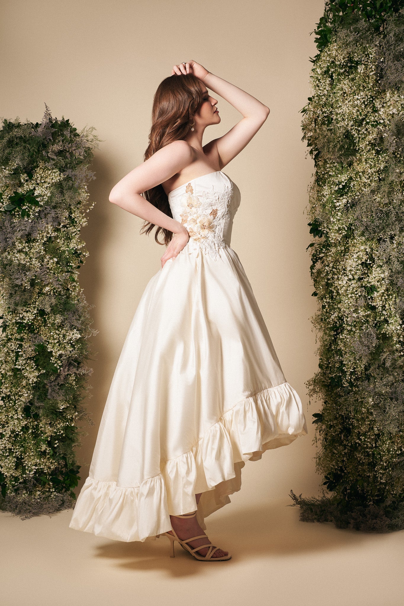 Mink Floral Dress - Image 2