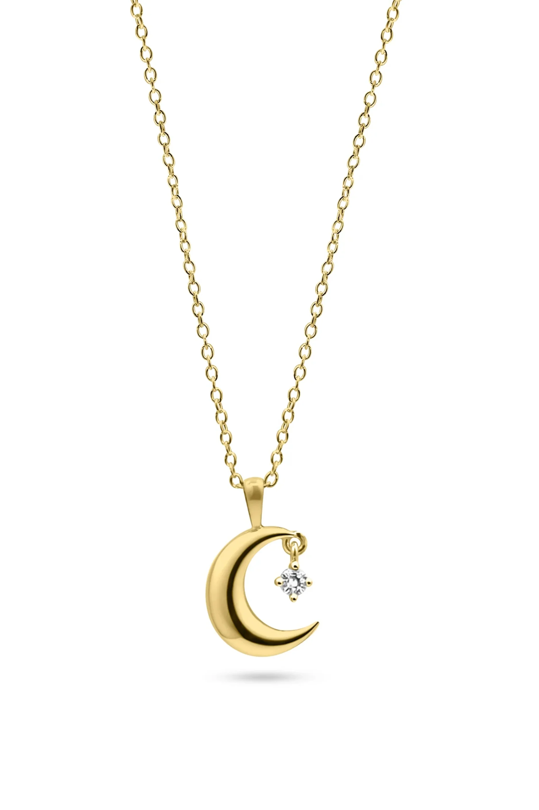 Moon & Diamond Star Necklace