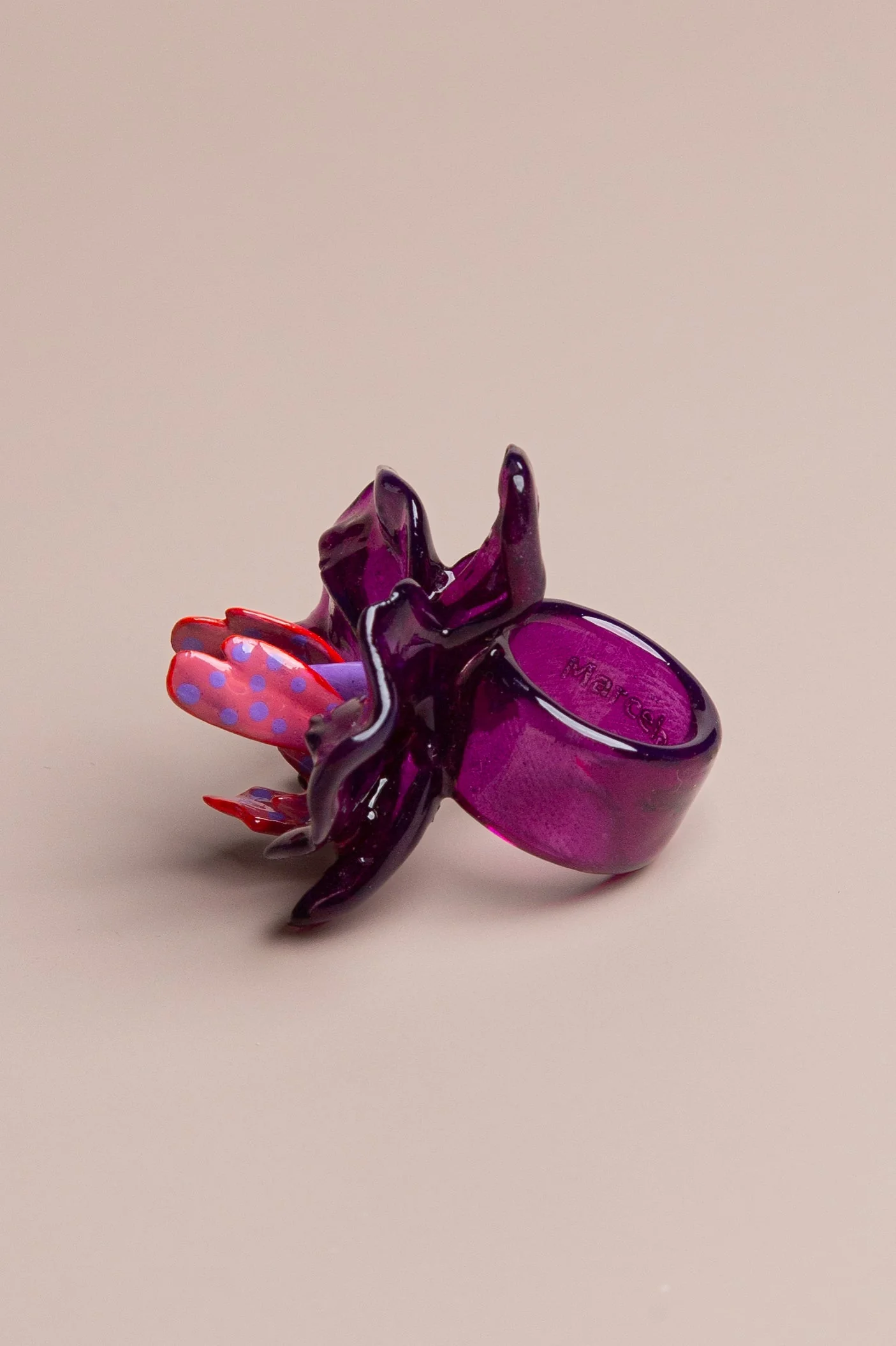 Purple Orchid Medium Ring - Image 4