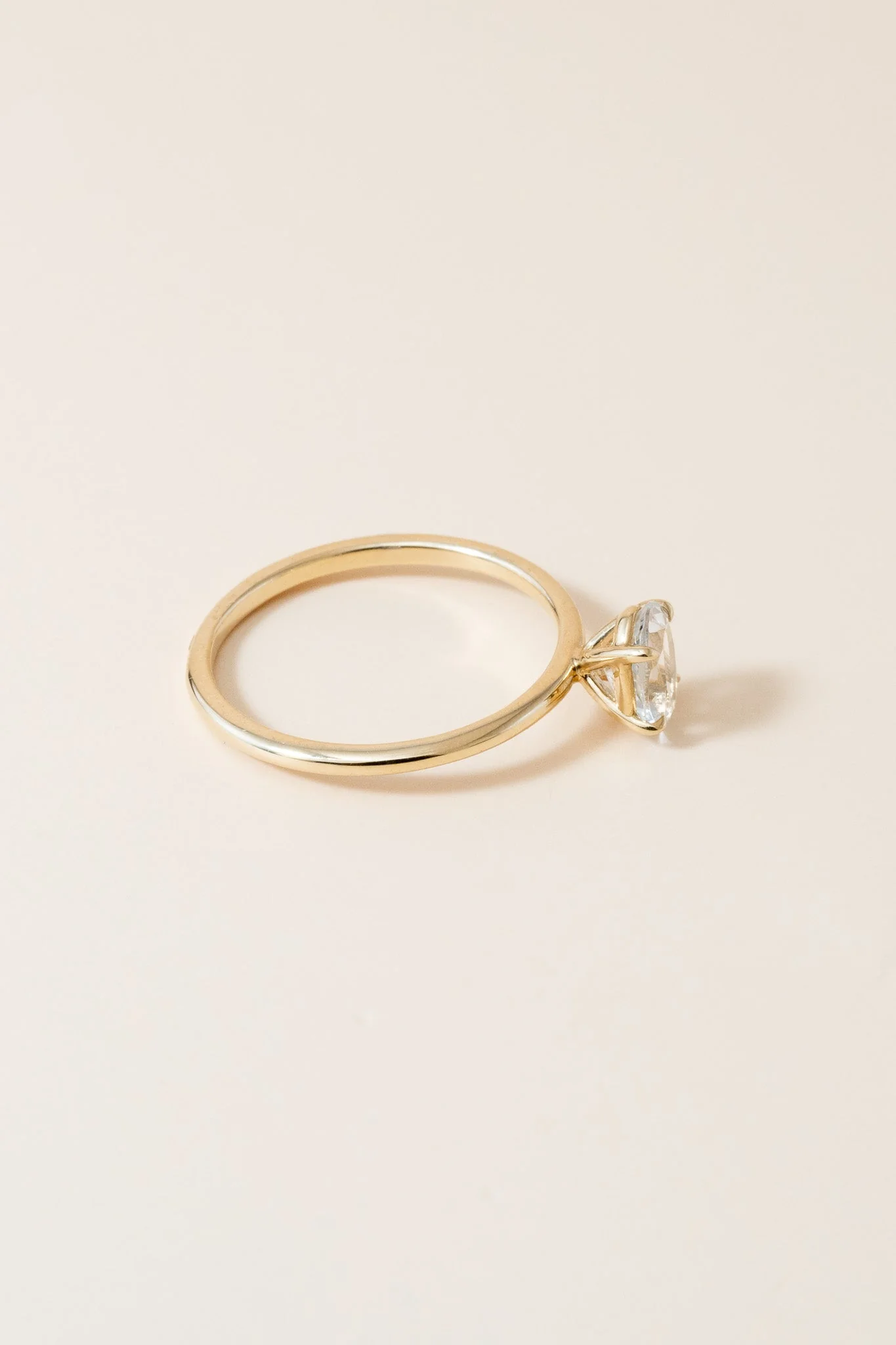 Oval Diamond Solitaire Ring - Image 6