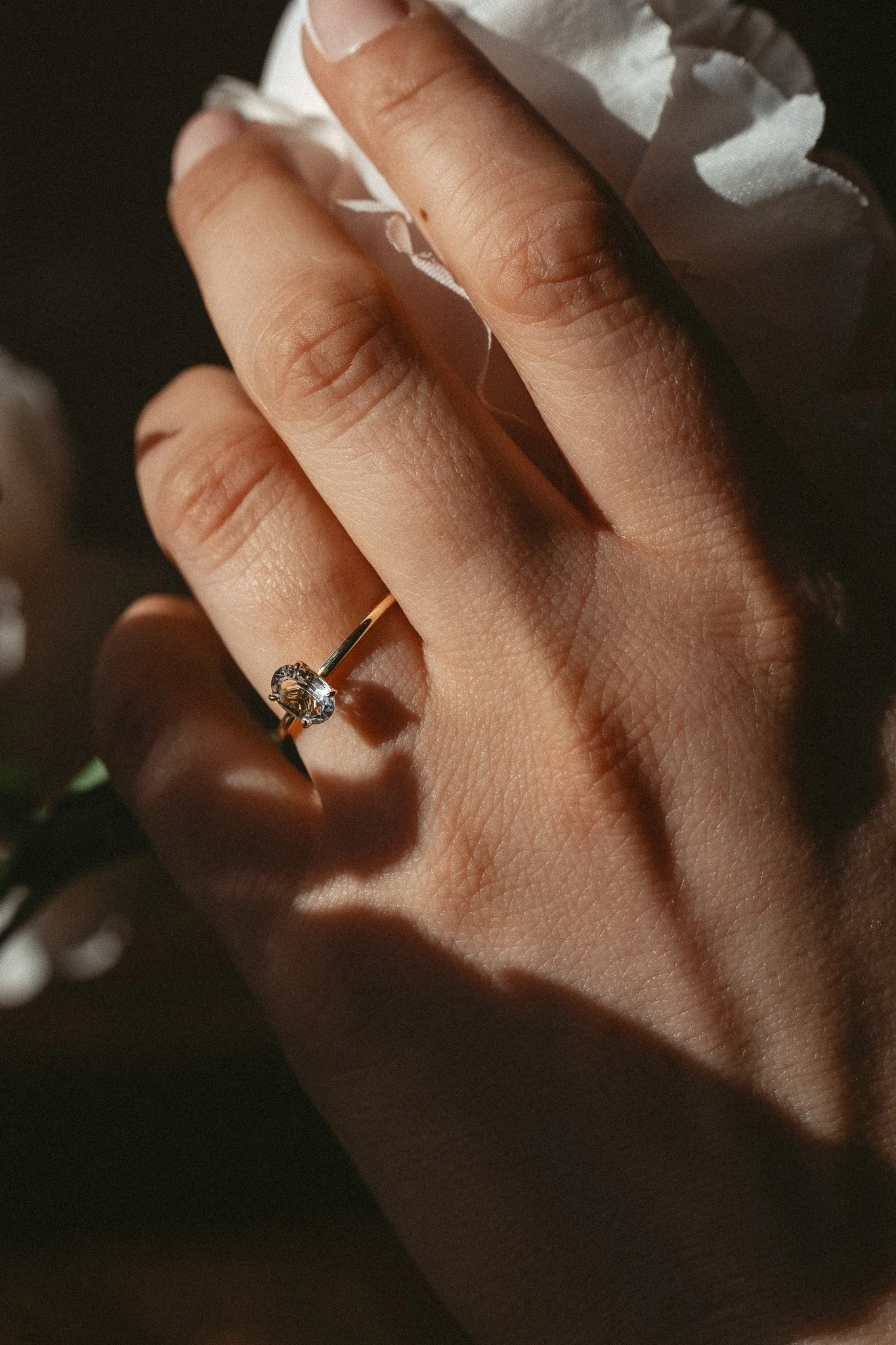 Oval Diamond Solitaire Ring - Image 7