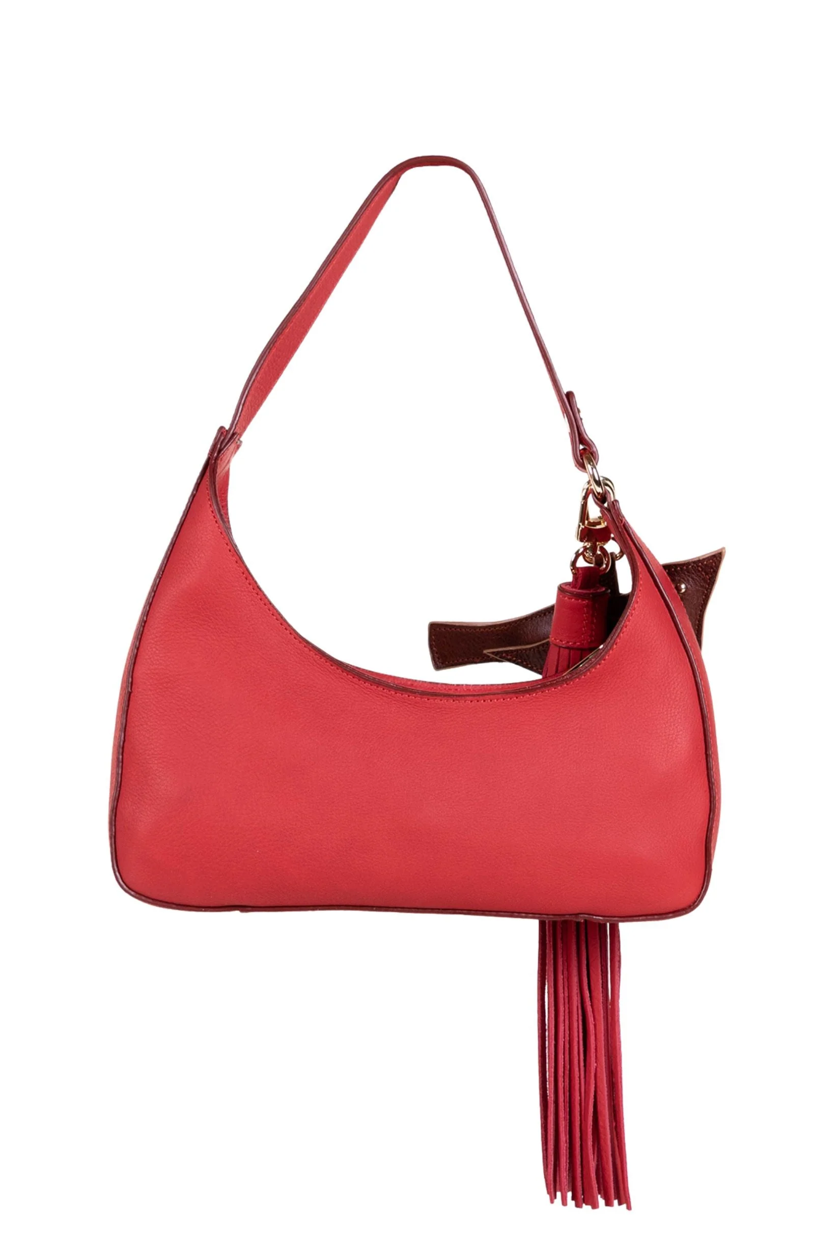 Pájaro Asymmetric Baguette Bag - Red - Image 3