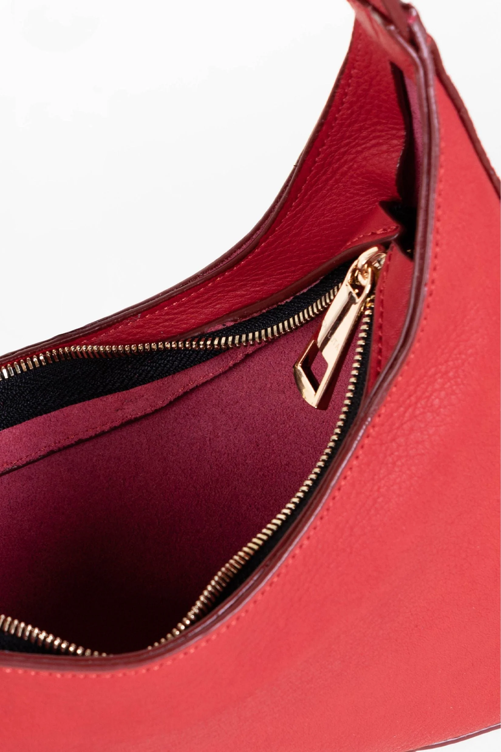 Pájaro Asymmetric Baguette Bag - Red - Image 4