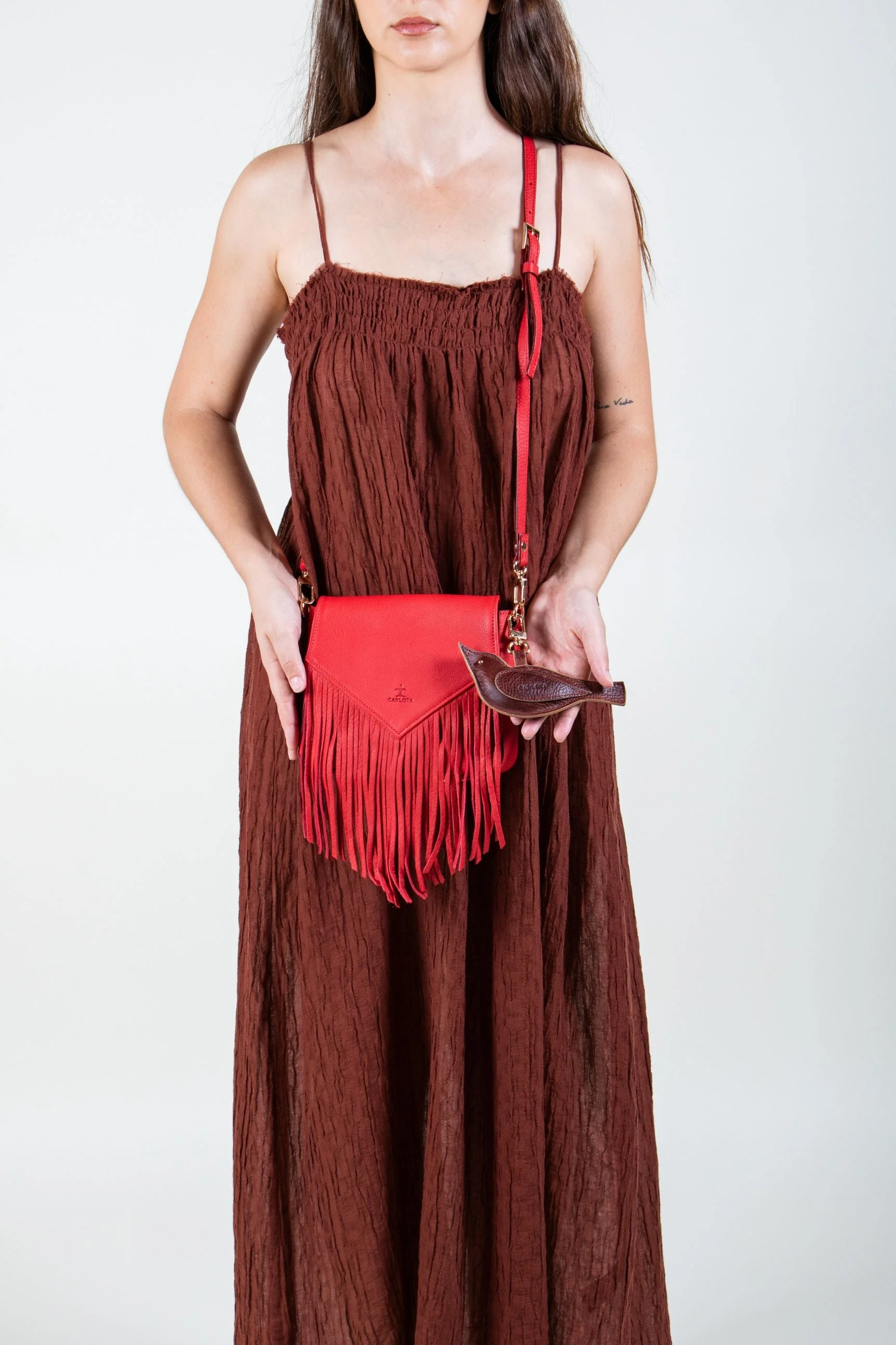 Pájaro Crossbody - Red - Image 6