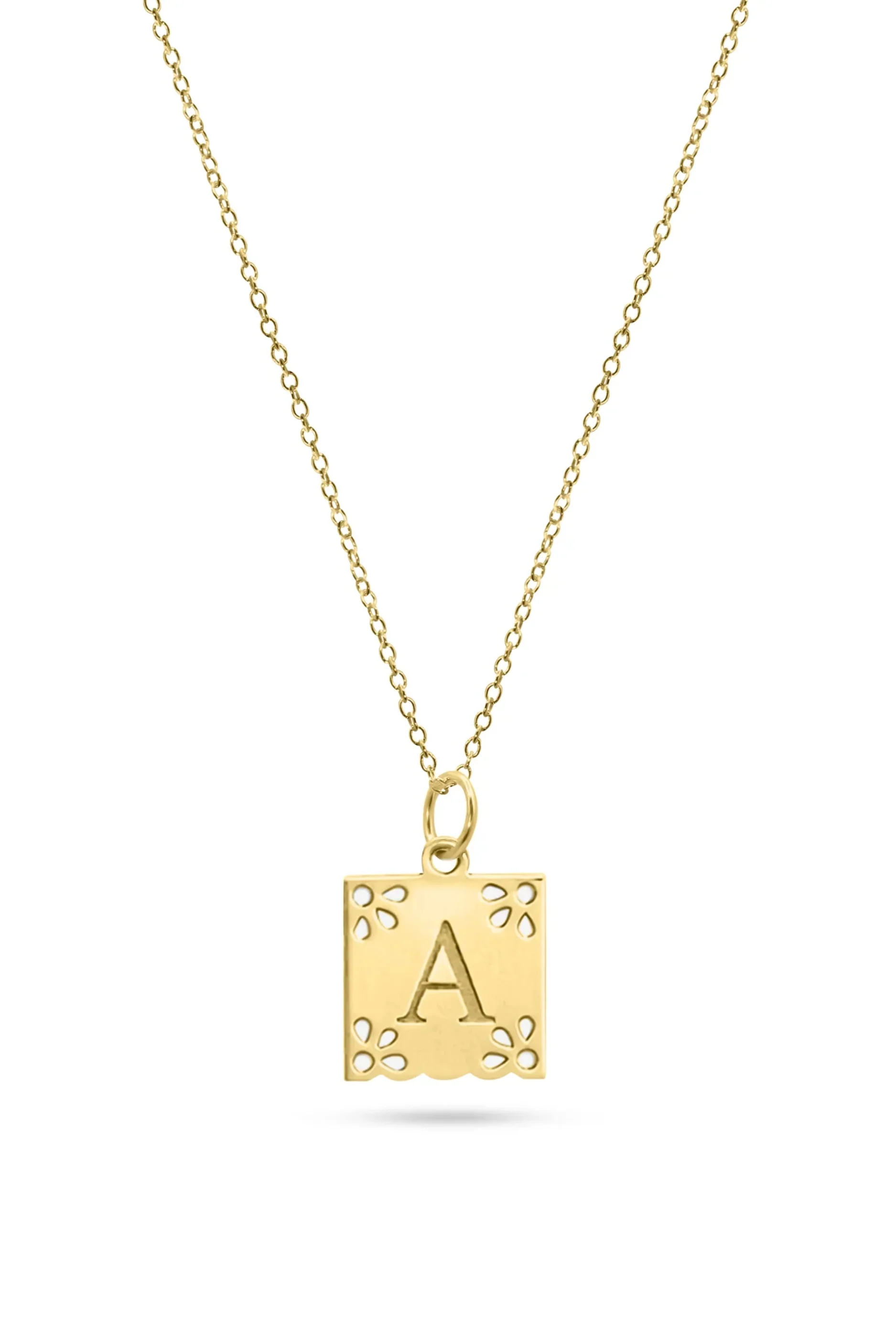 Papel Picado Initial Necklace