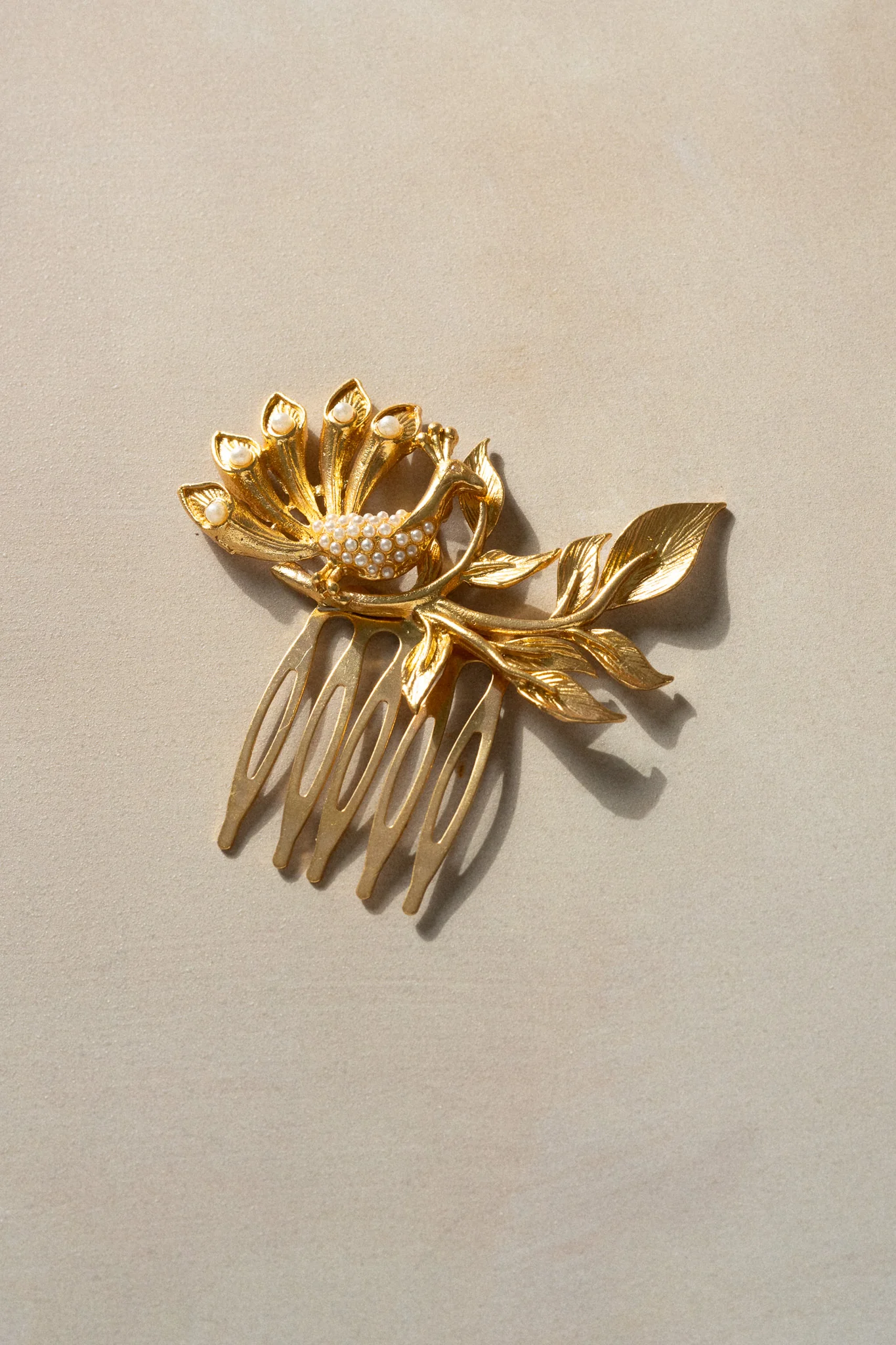 Secret Garden Peacock Hair Comb
