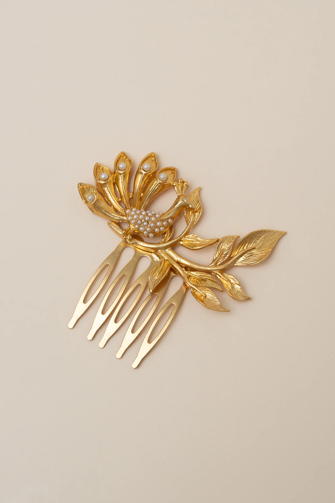 Secret Garden Peacock Hair Comb - Image 3