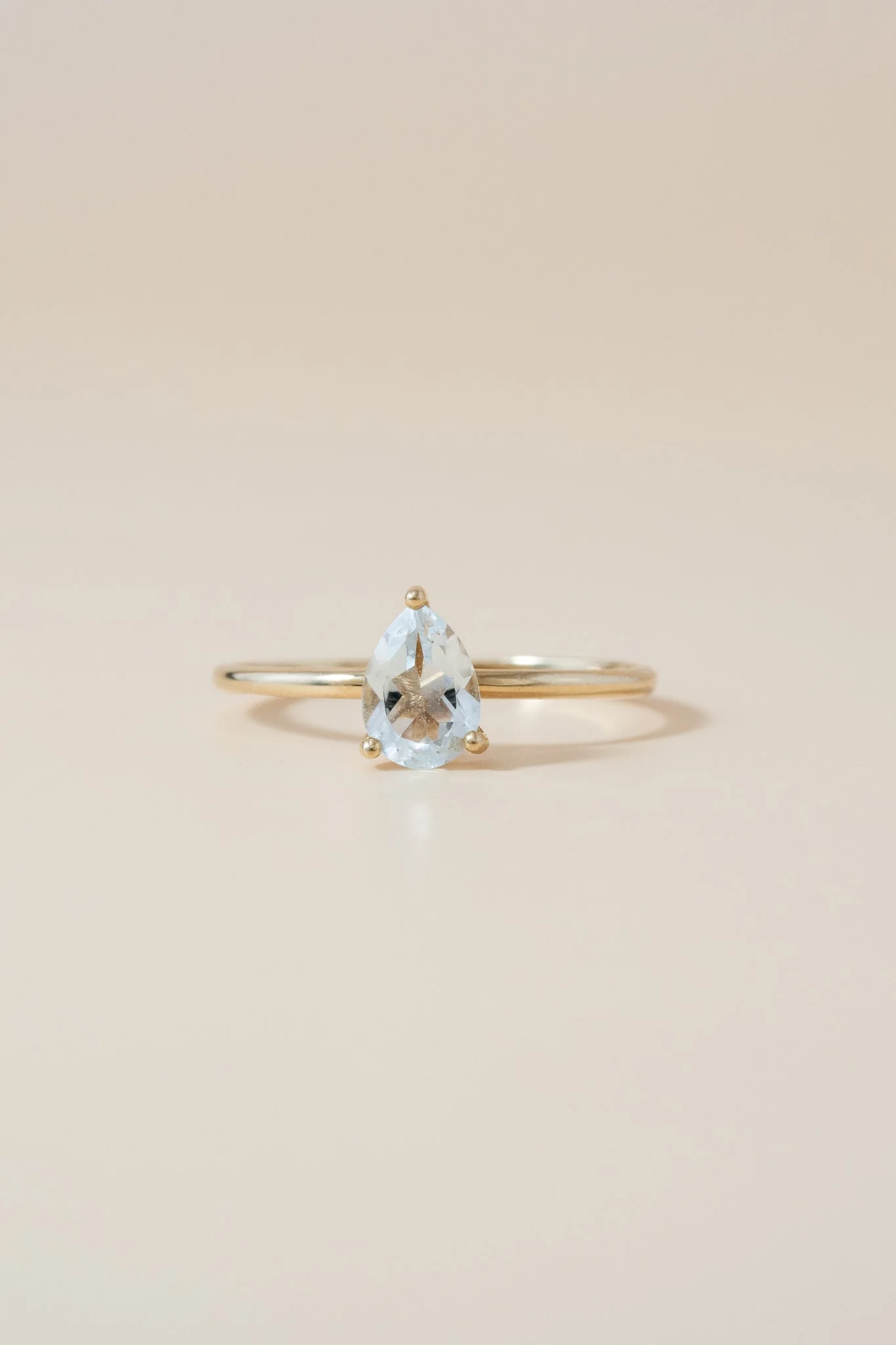 Pear Diamond Solitaire Ring - Image 3
