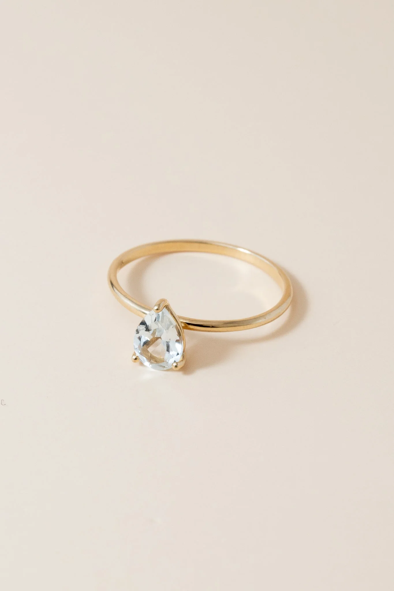 Pear Diamond Solitaire Ring - Image 6