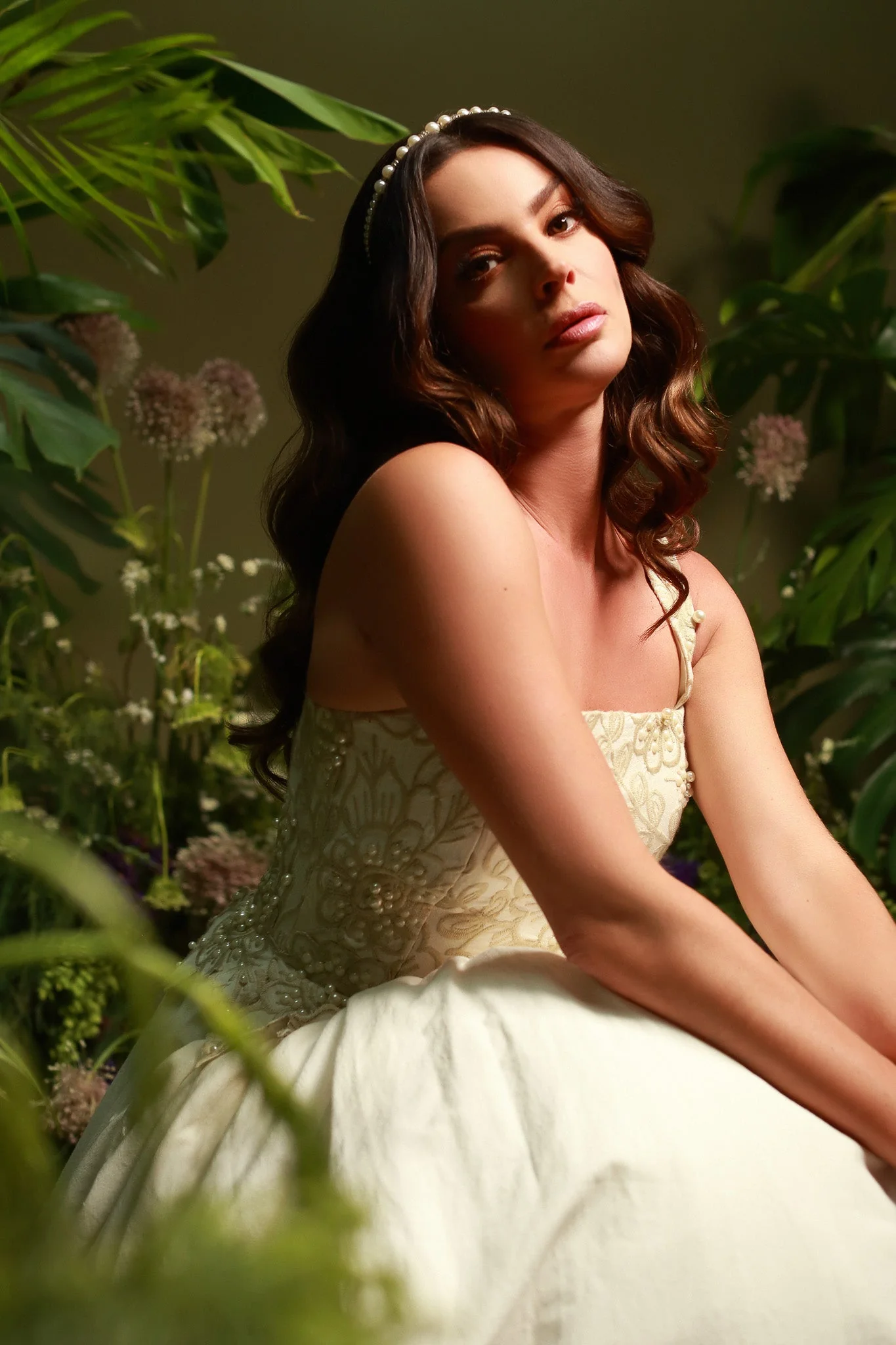 Pearl Floral Dress - Image 2