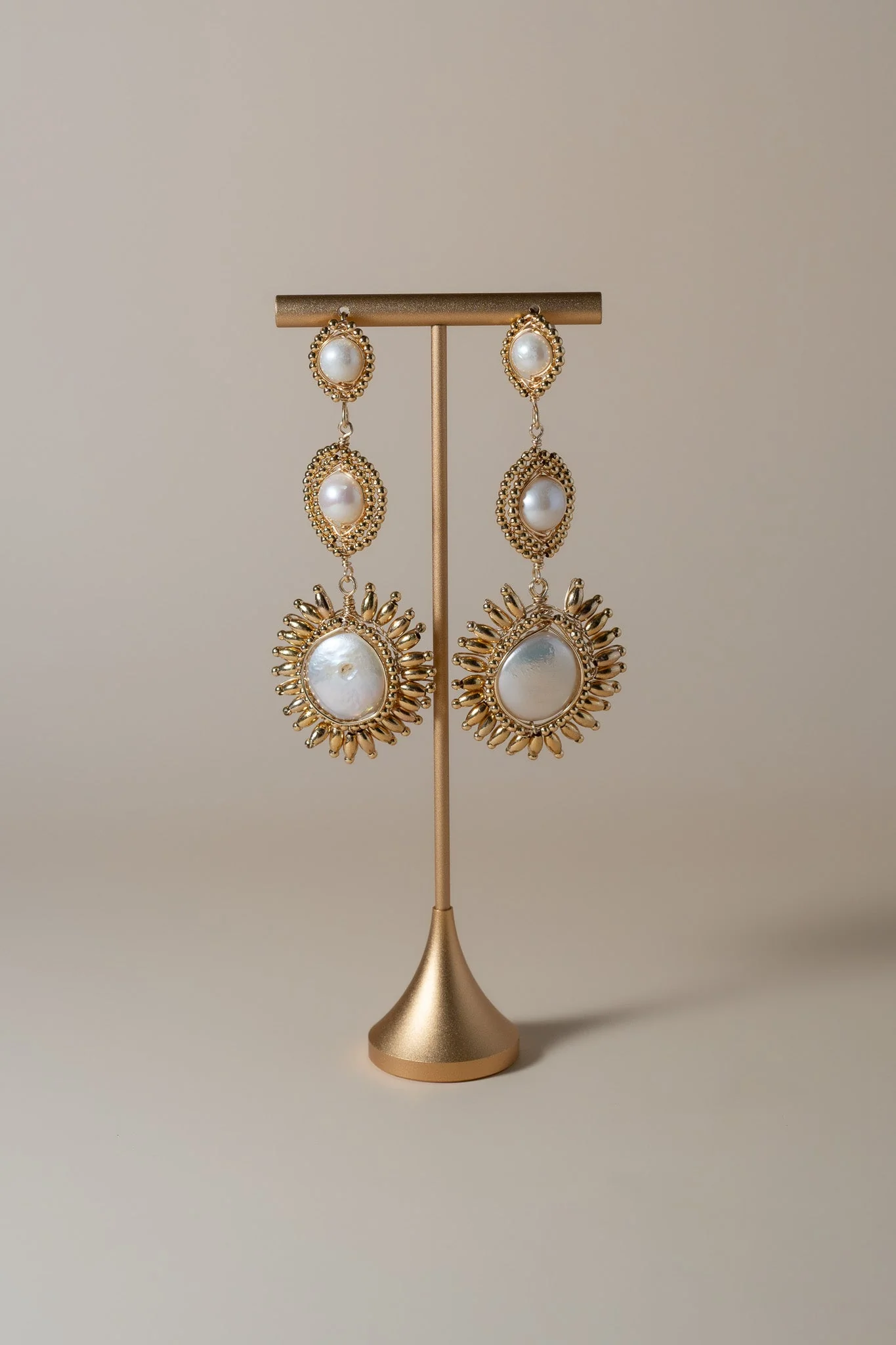 Celeste Pearl Drop Earrings