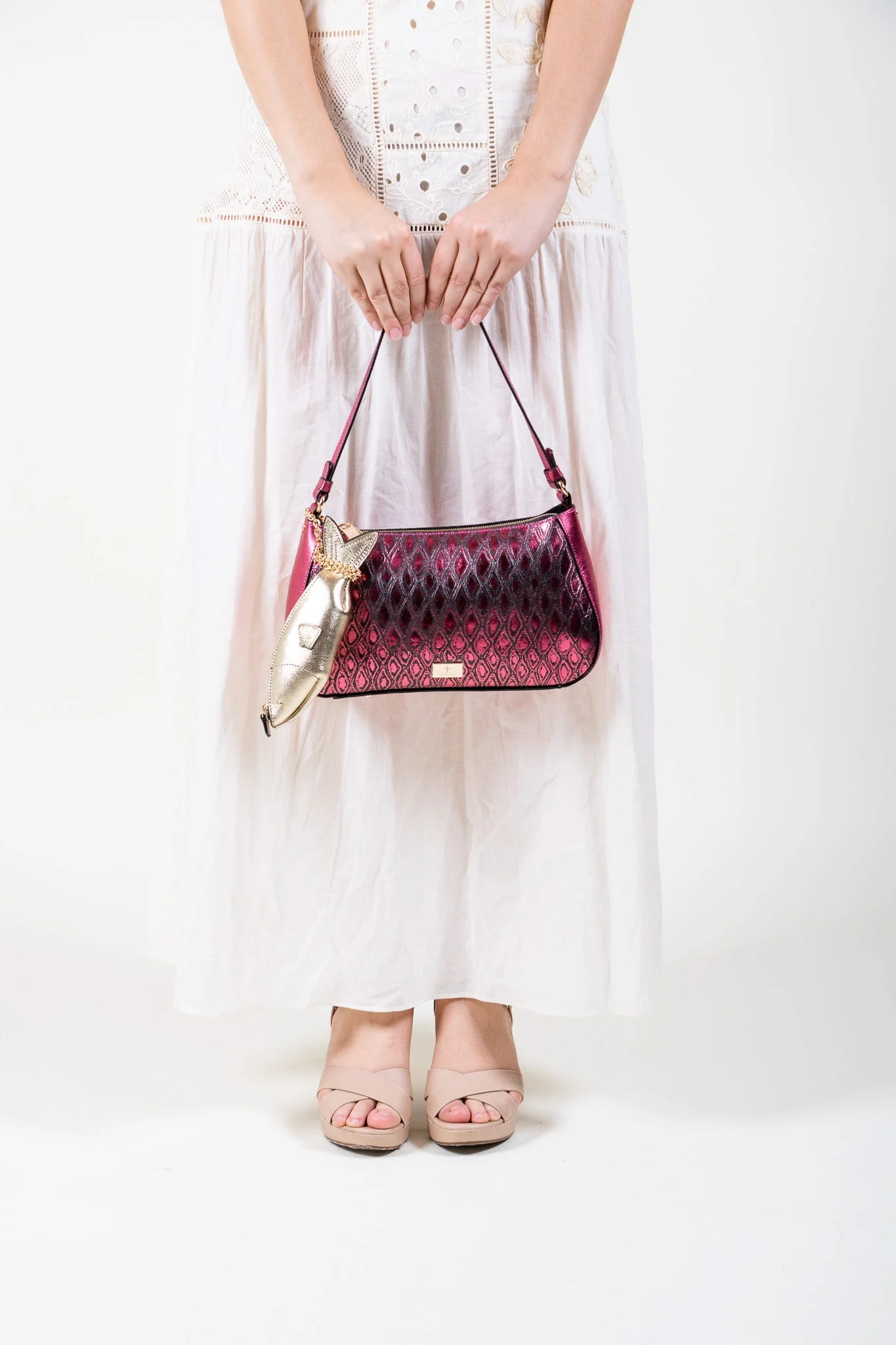 Pescado Baguette Bag - Fuchsia - Image 7