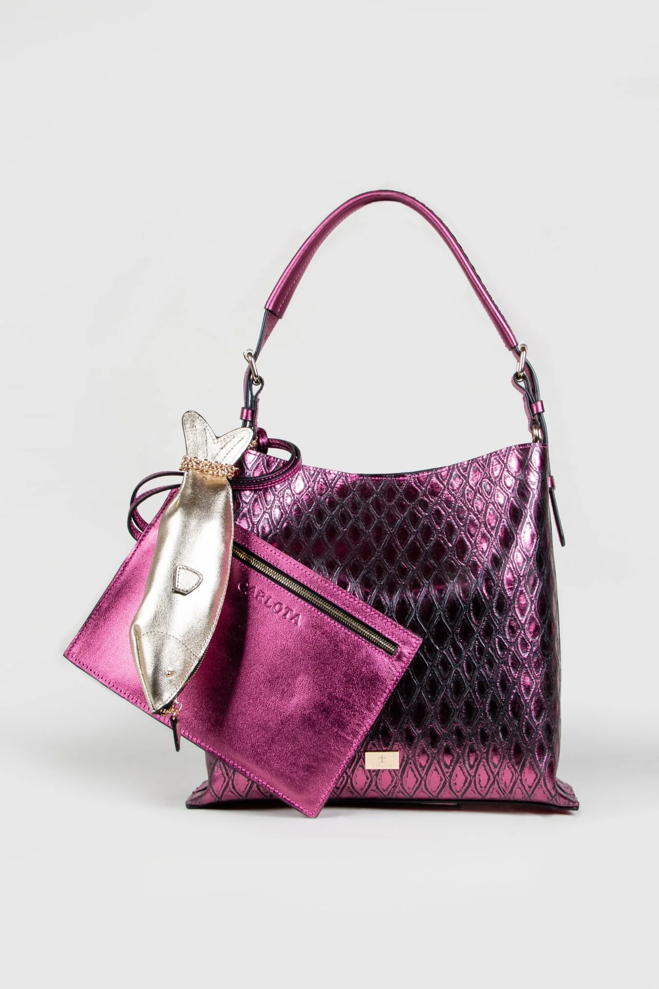 Pescado Handbag - Fuchsia - Image 3