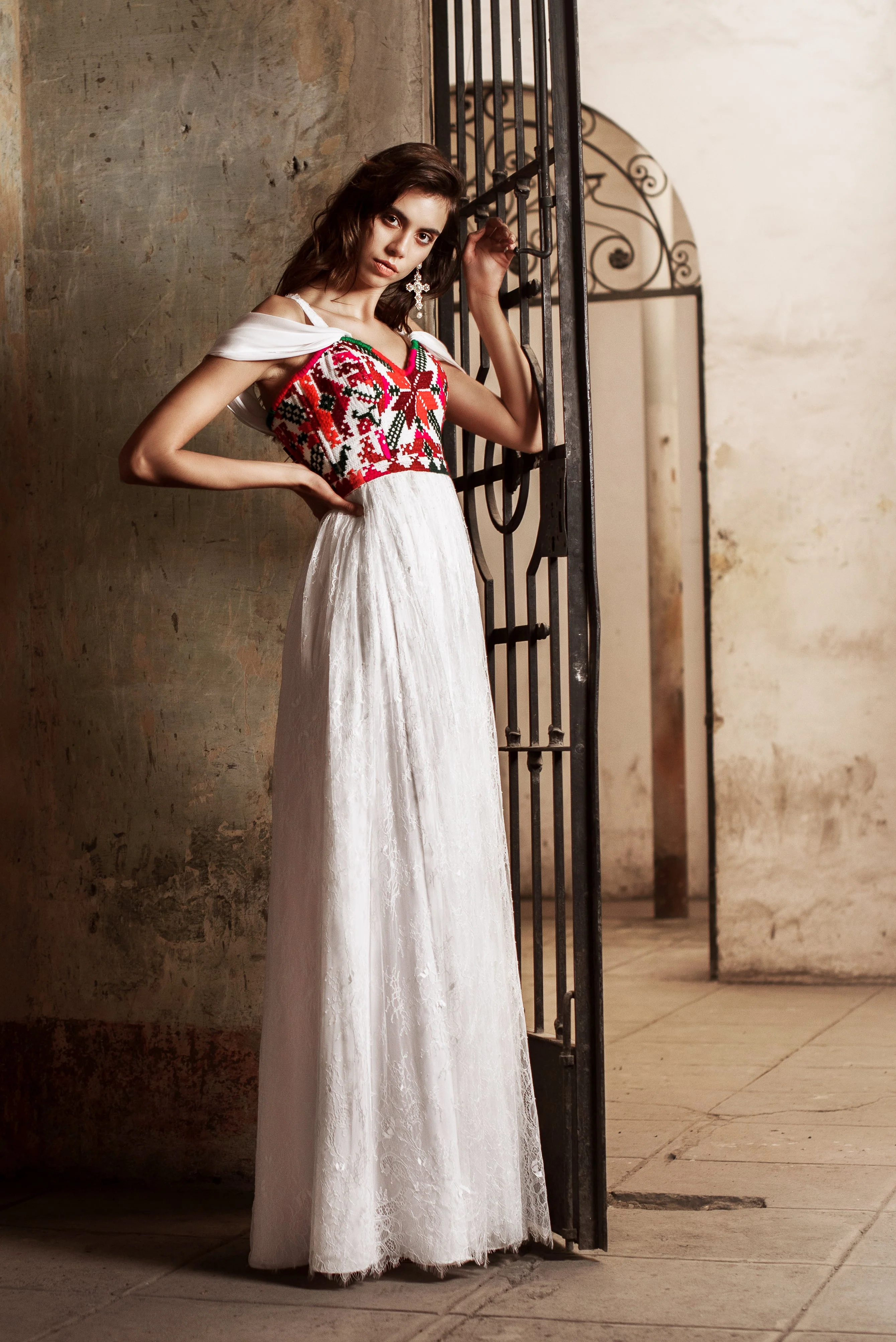 Potosi Embroidered Dress - Image 4