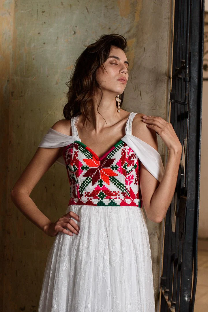 Potosi Embroidered Dress - Image 6
