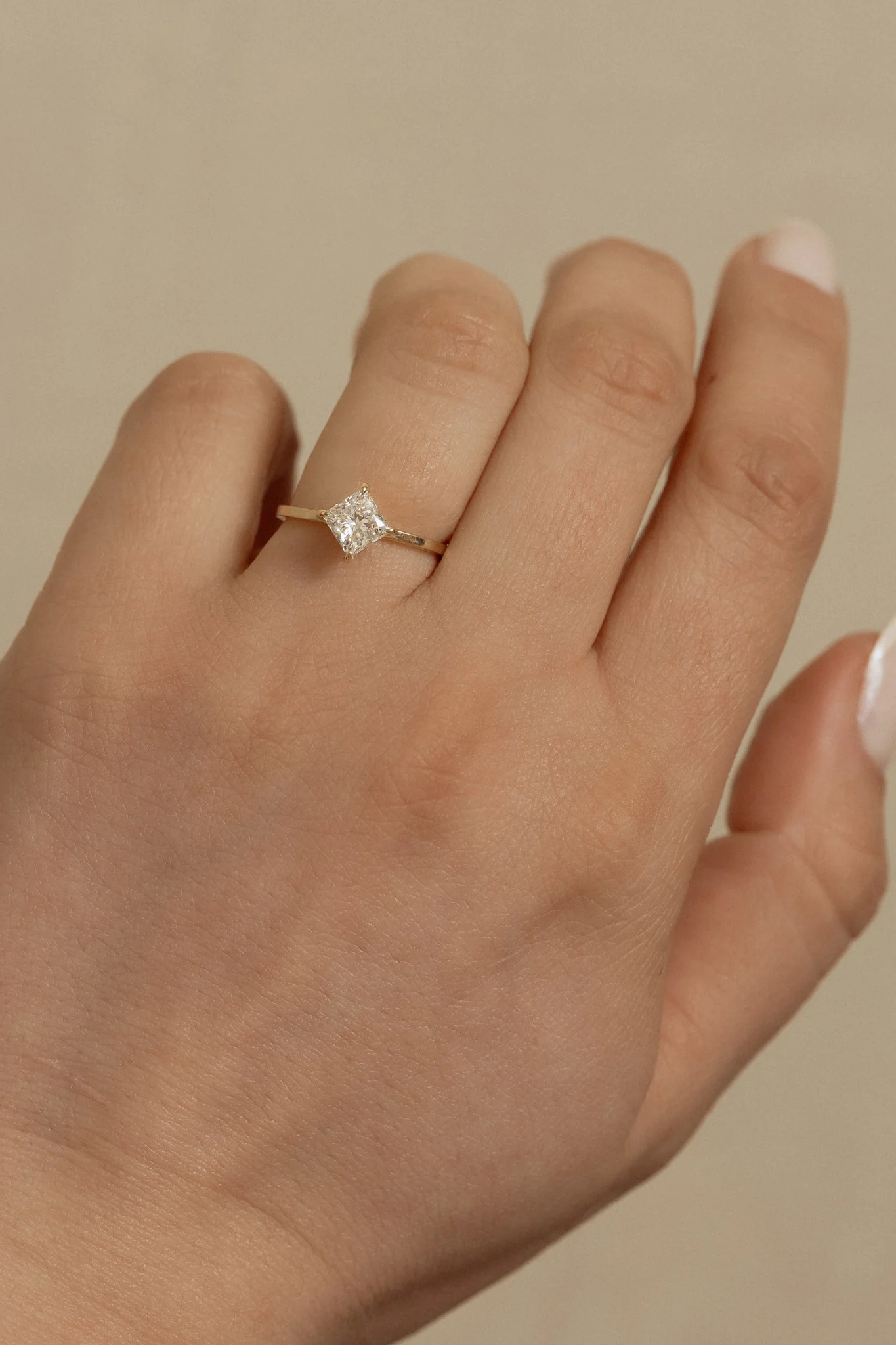 Princess Cut Diamond Compass Ring - Image 2