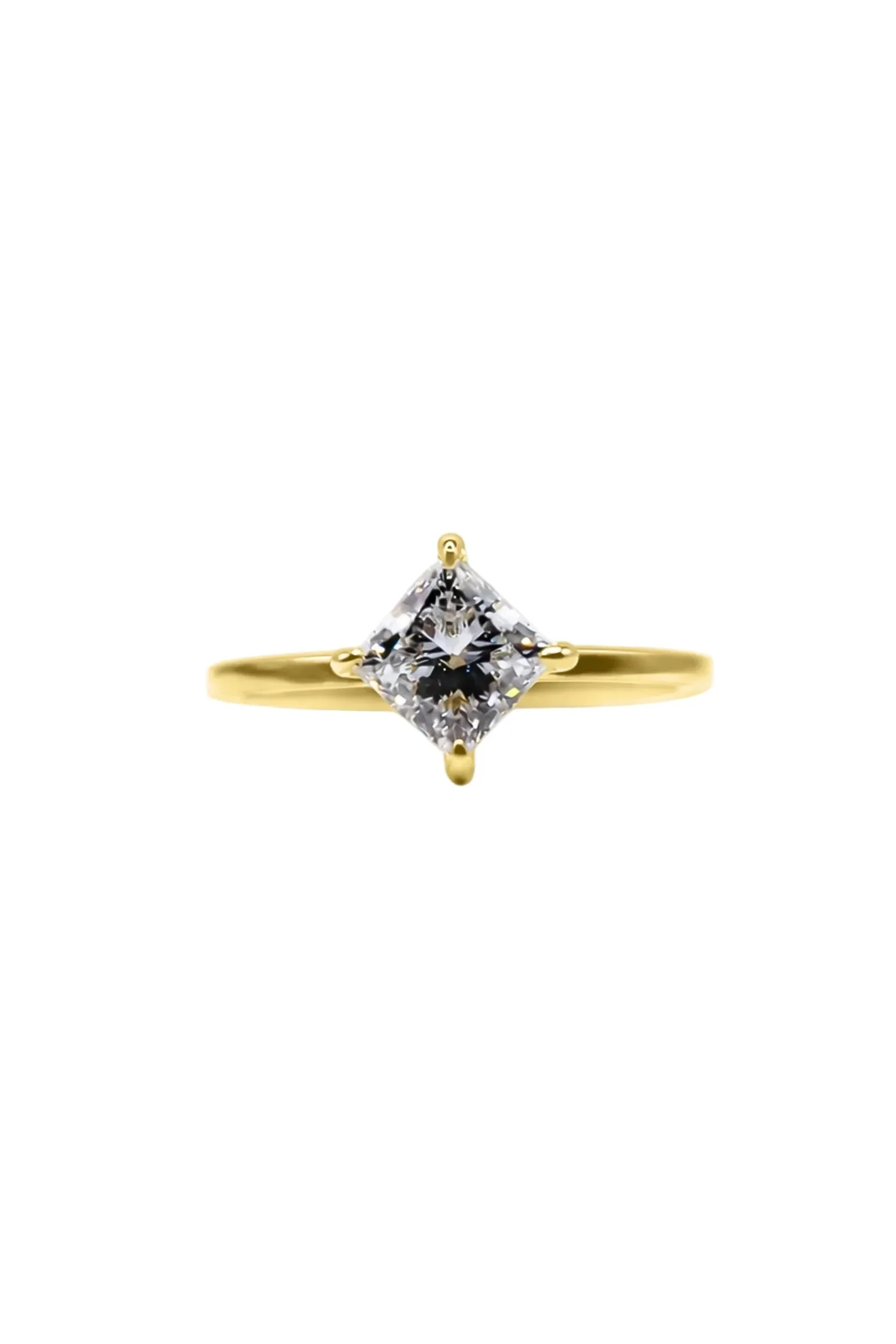 Princess Cut Diamond Compass Ring - Image 3