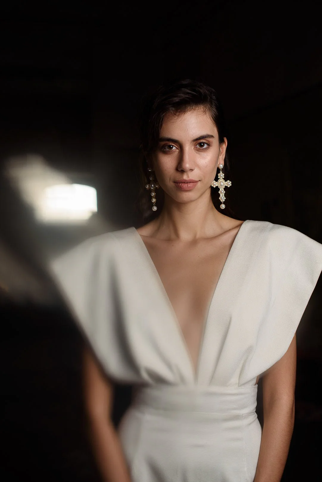 Silk Loom Dress - Off-White - Image 3