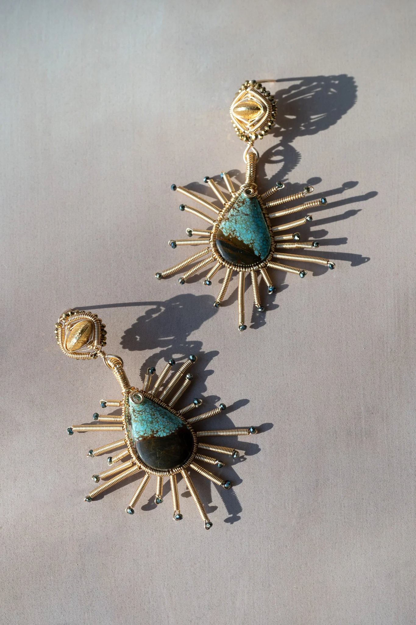 Sonora Turquoise Sun Earrings
